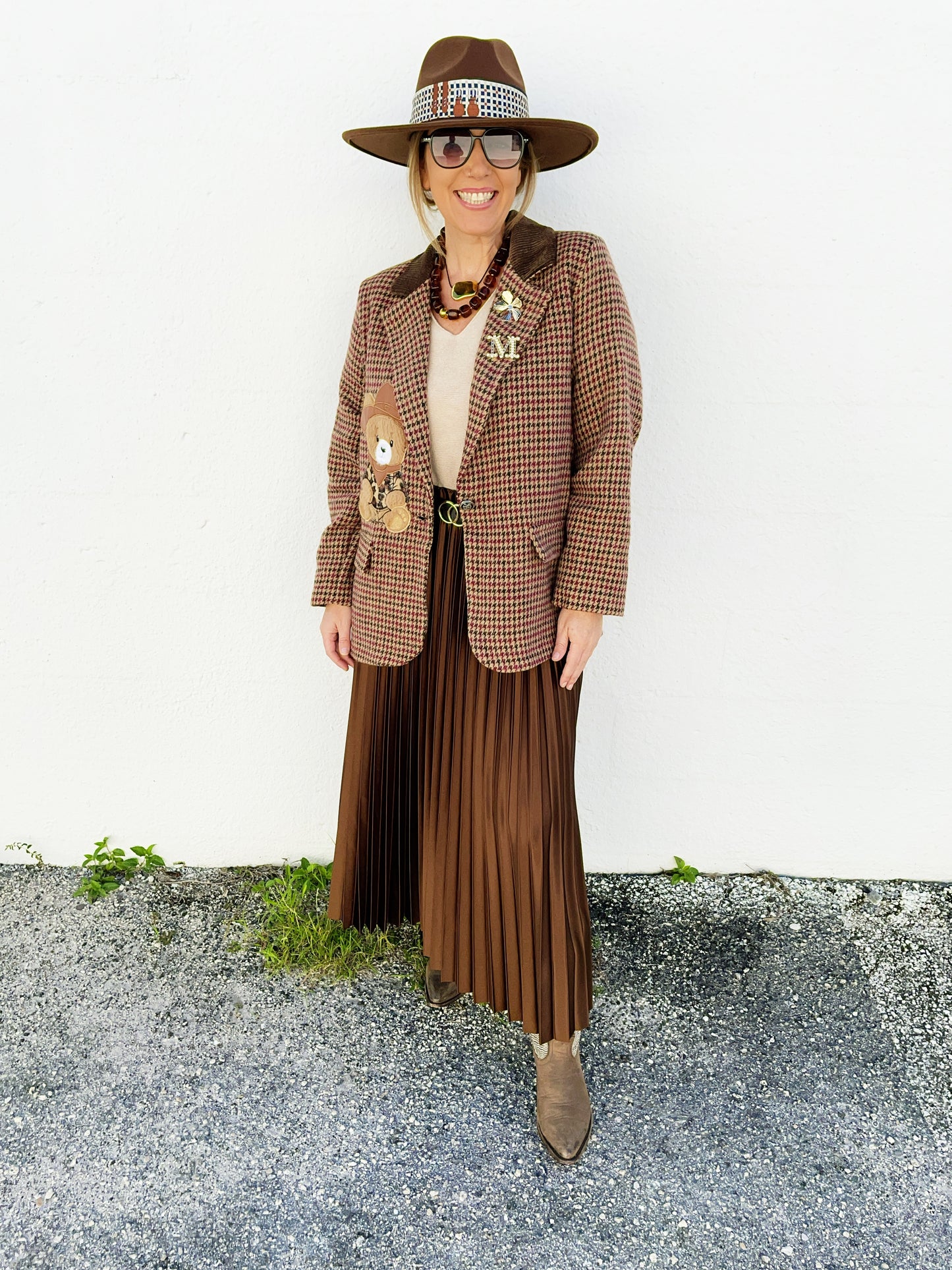 Amber Blazer in Chestnut