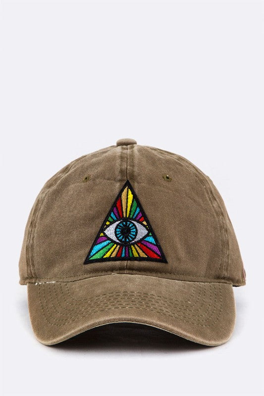 Eye Of Providence Embroidery Cotton Cap