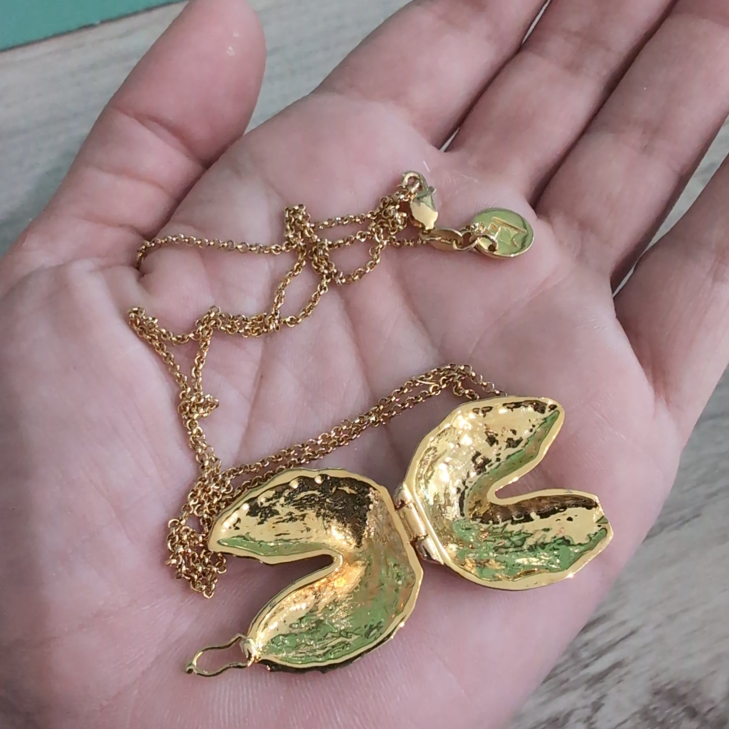 Large Gold Fortune Cookie