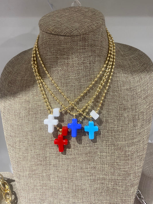 Ceramic Cross Necklaces