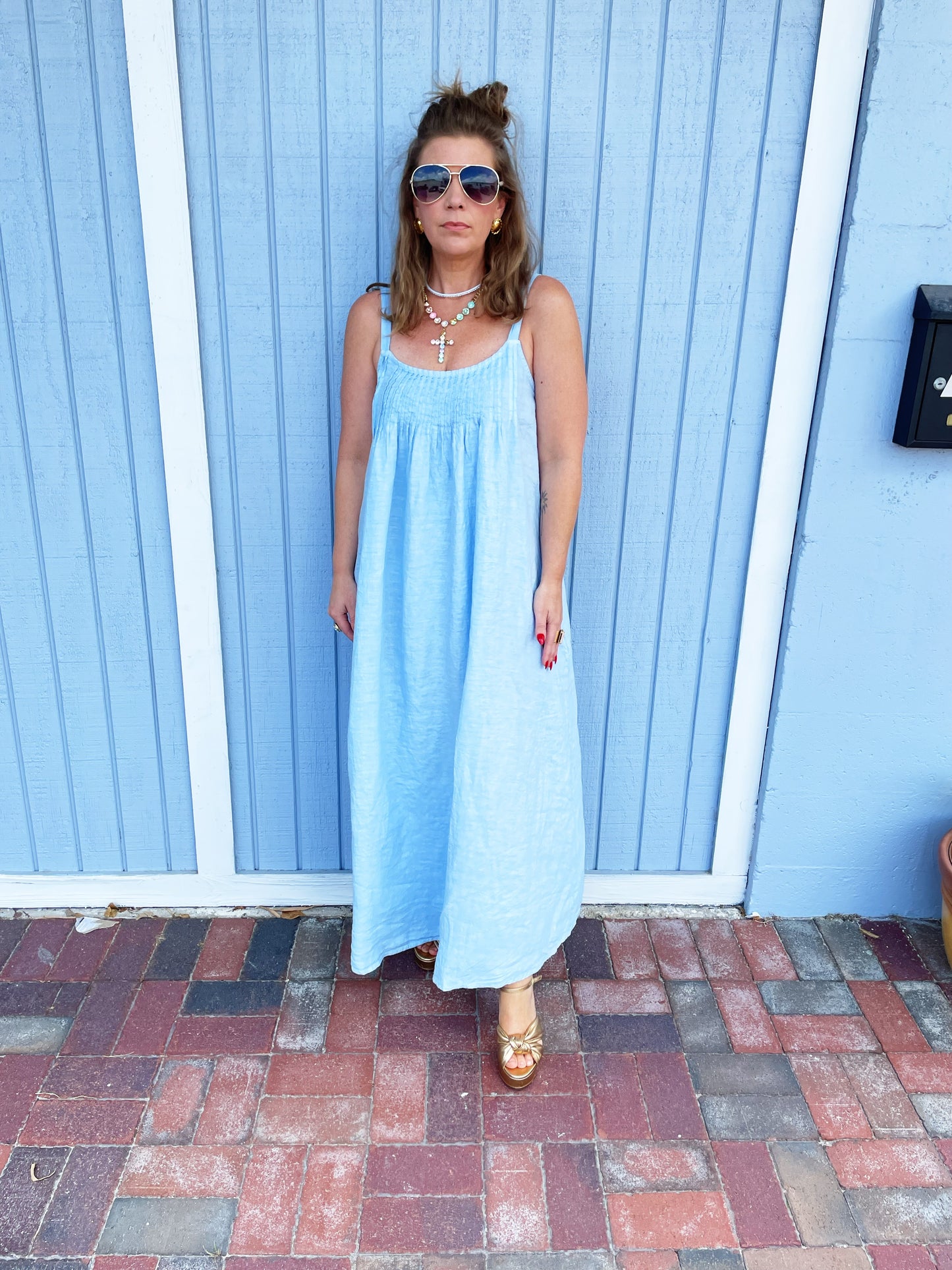 Maya Dress in Baby Blue
