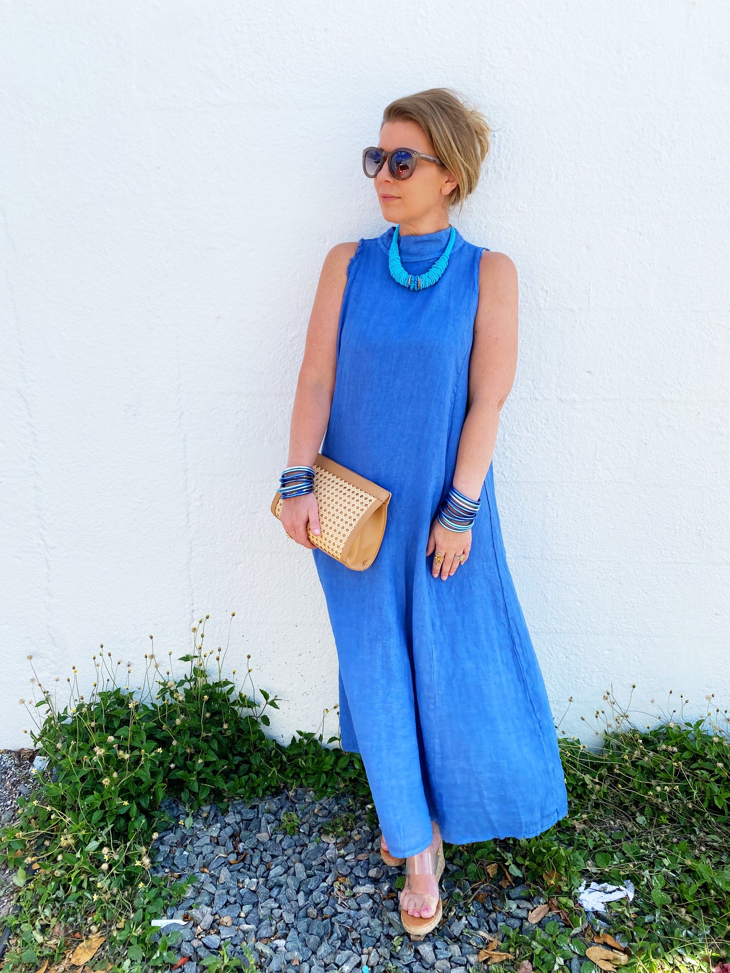 Vintage Inspired Necklace in Turq