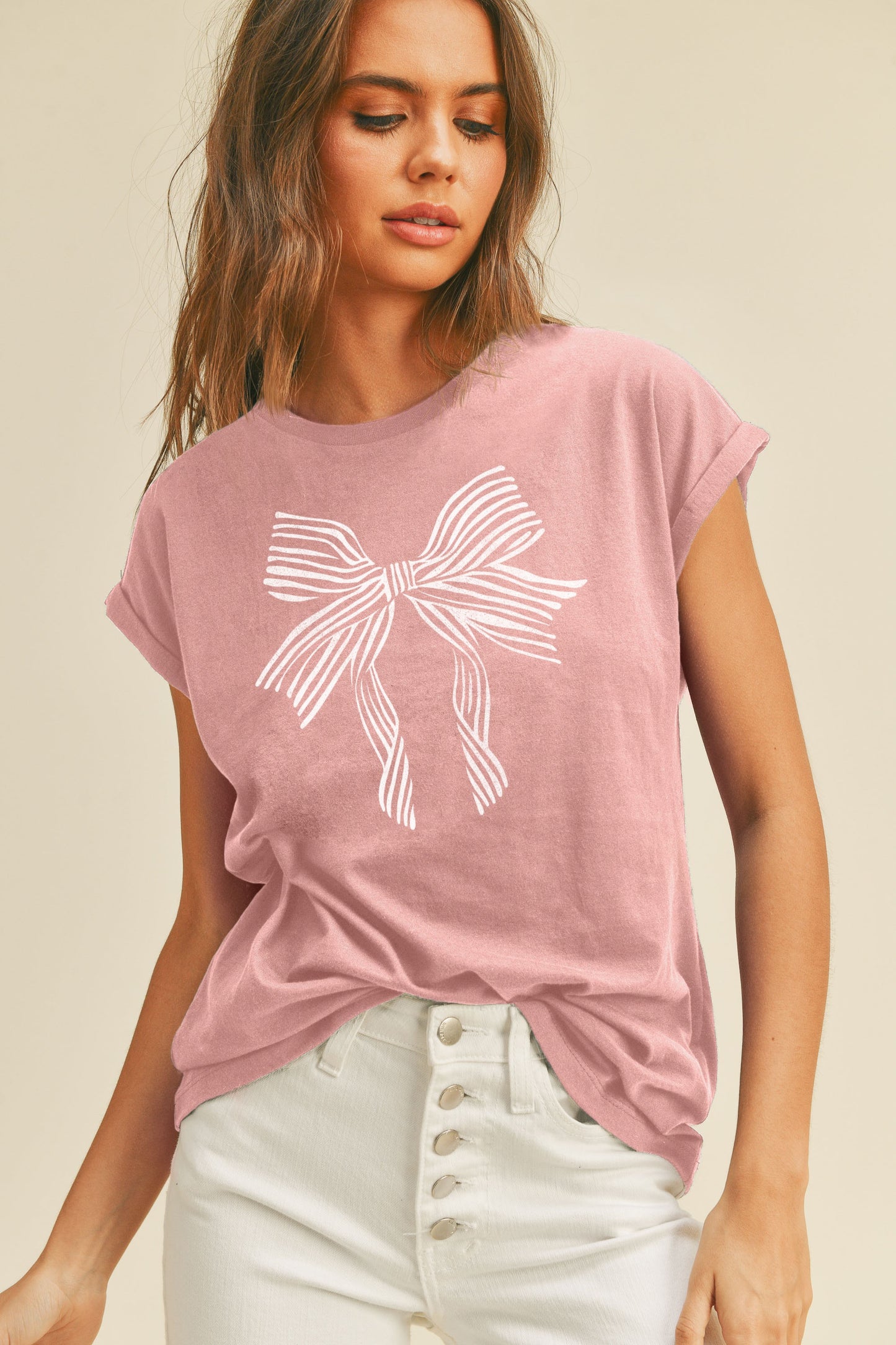 Bow Tee *FINAL SALE ITEM