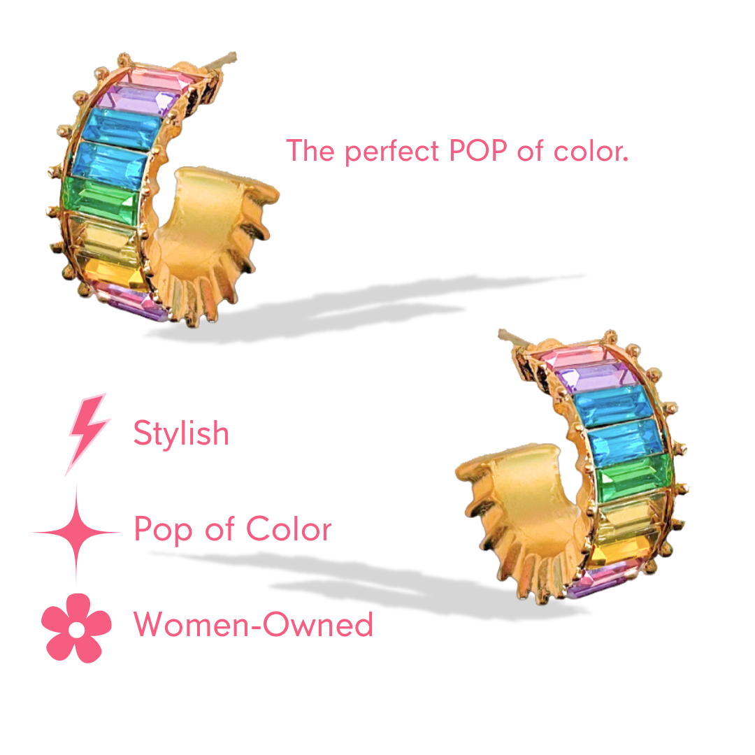 Sprinkle Pastel Cheer Hoops