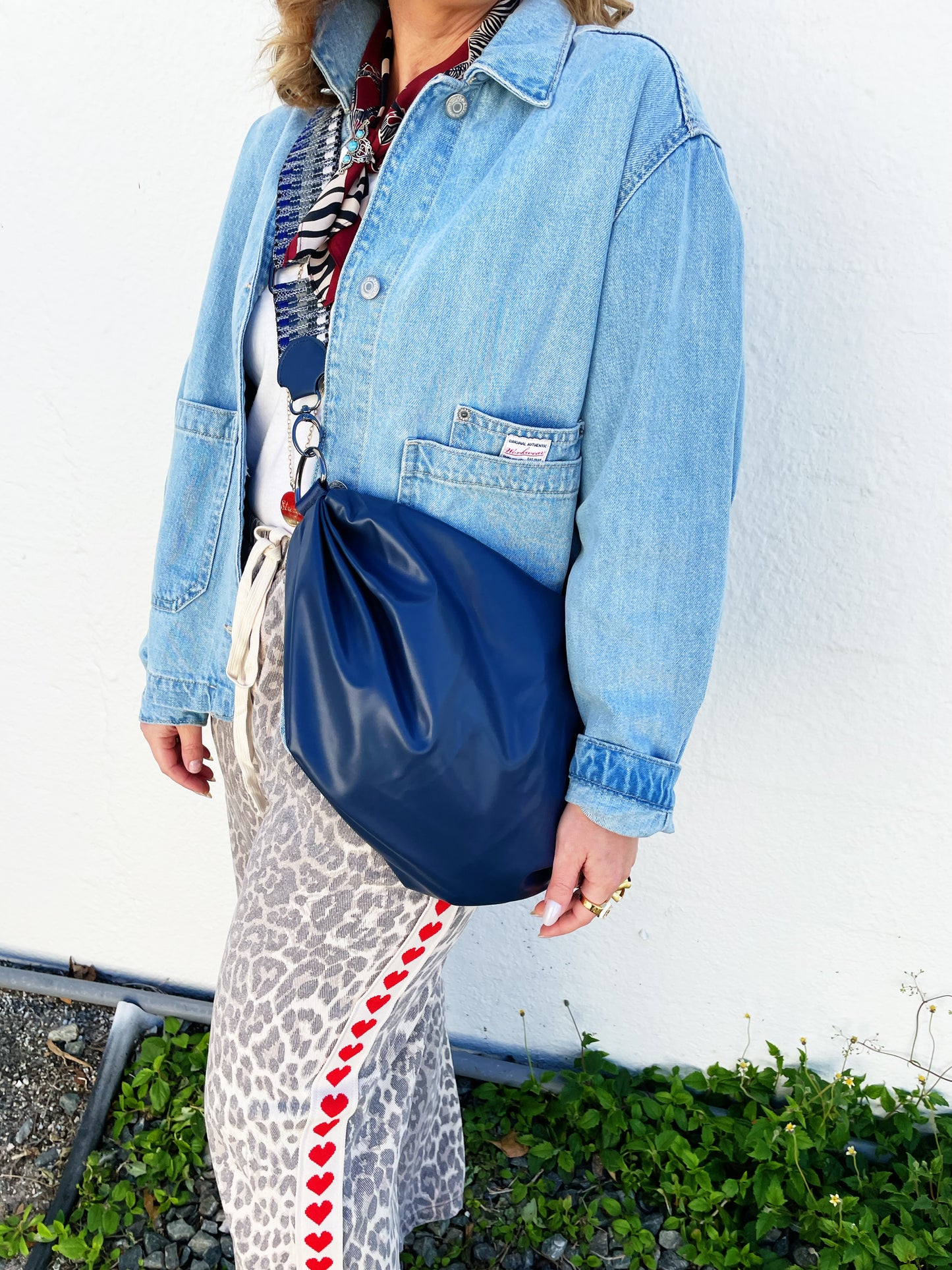 Ollie Bum Bag Navy Sea