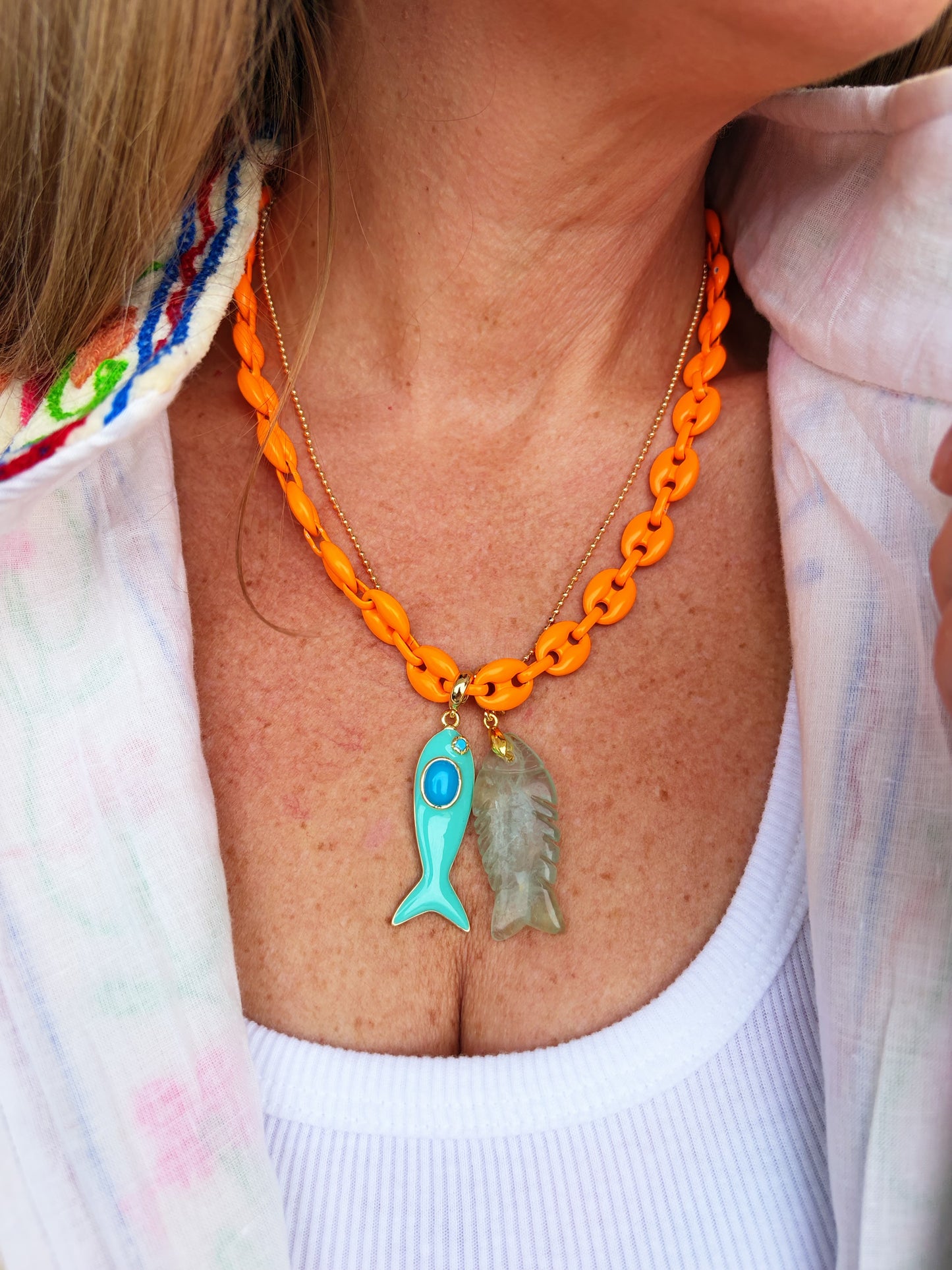 Olivia Boho Fish Necklace