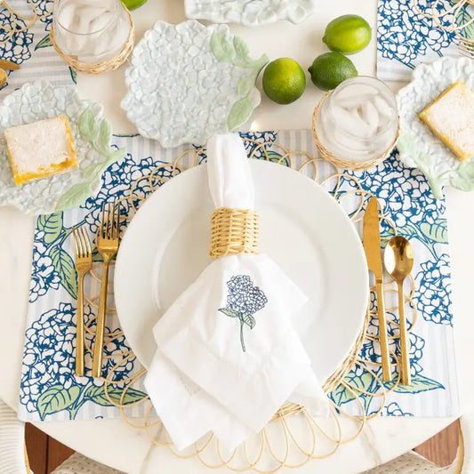 Hydrangea Stem Tablescape