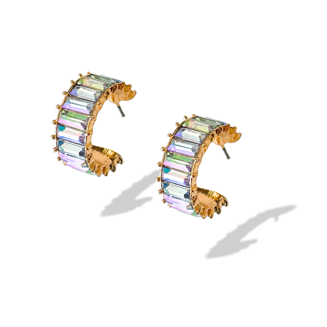 White Cheerful Hoops