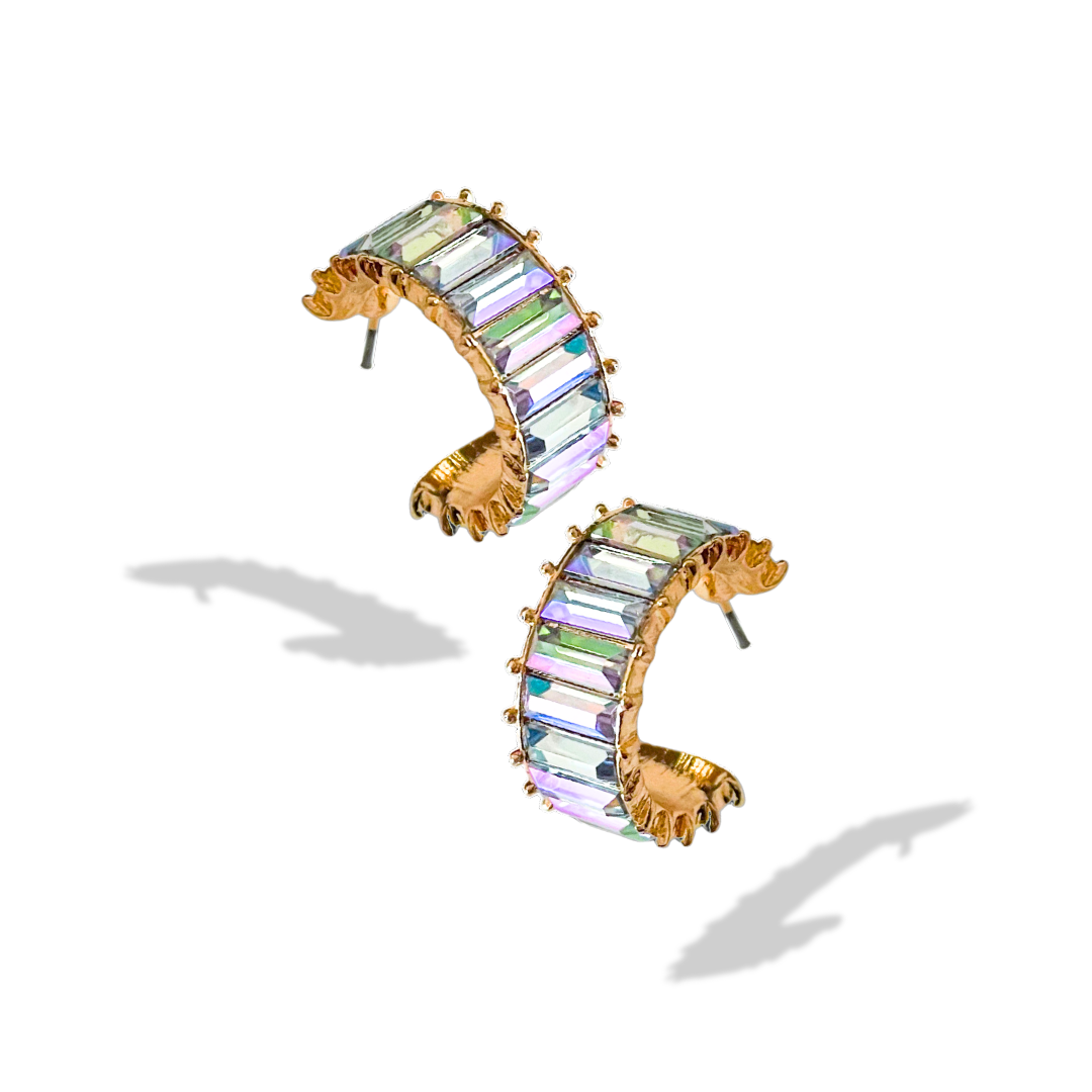 White Cheerful Hoops