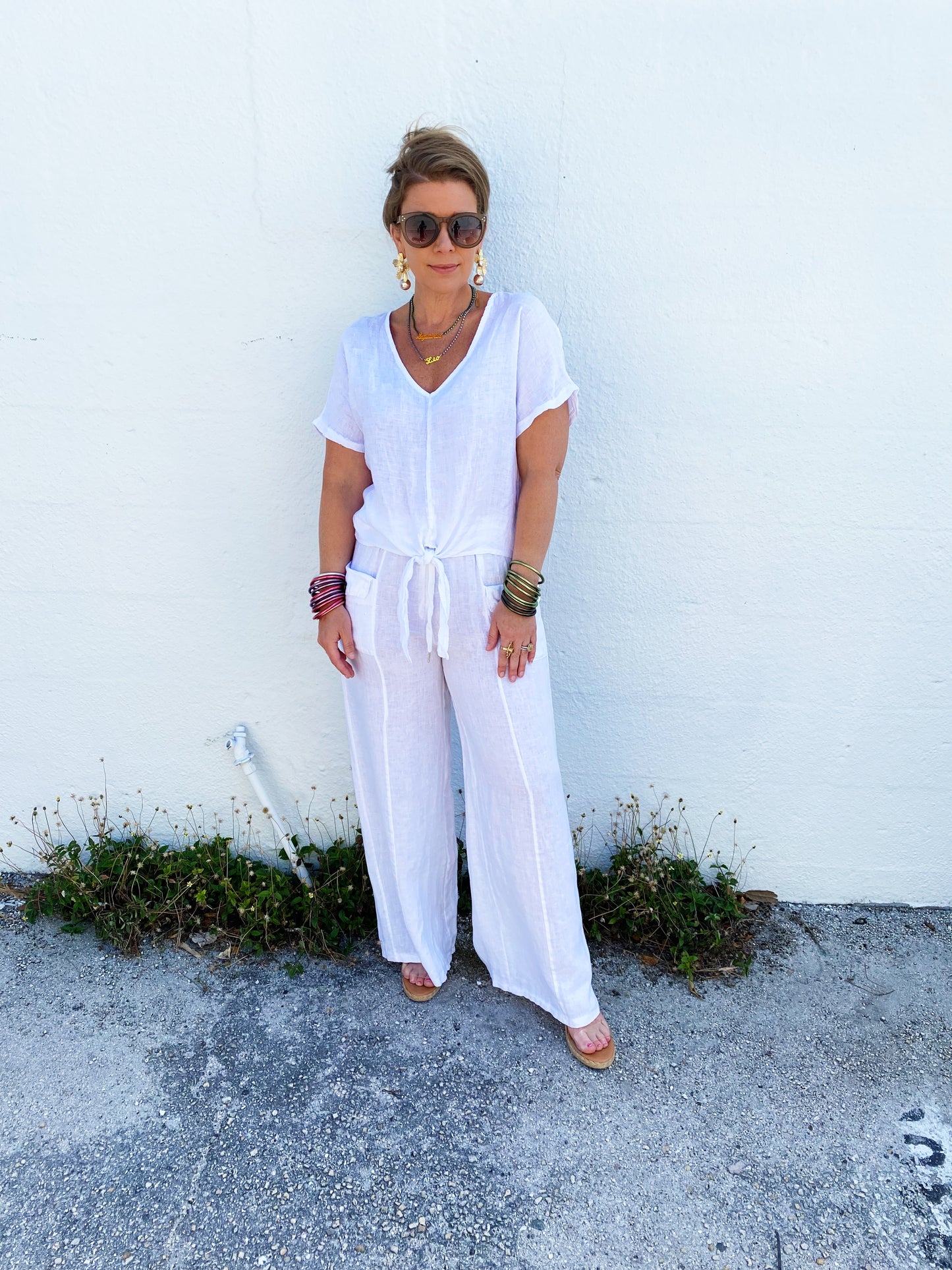 Evelyn Pants in White