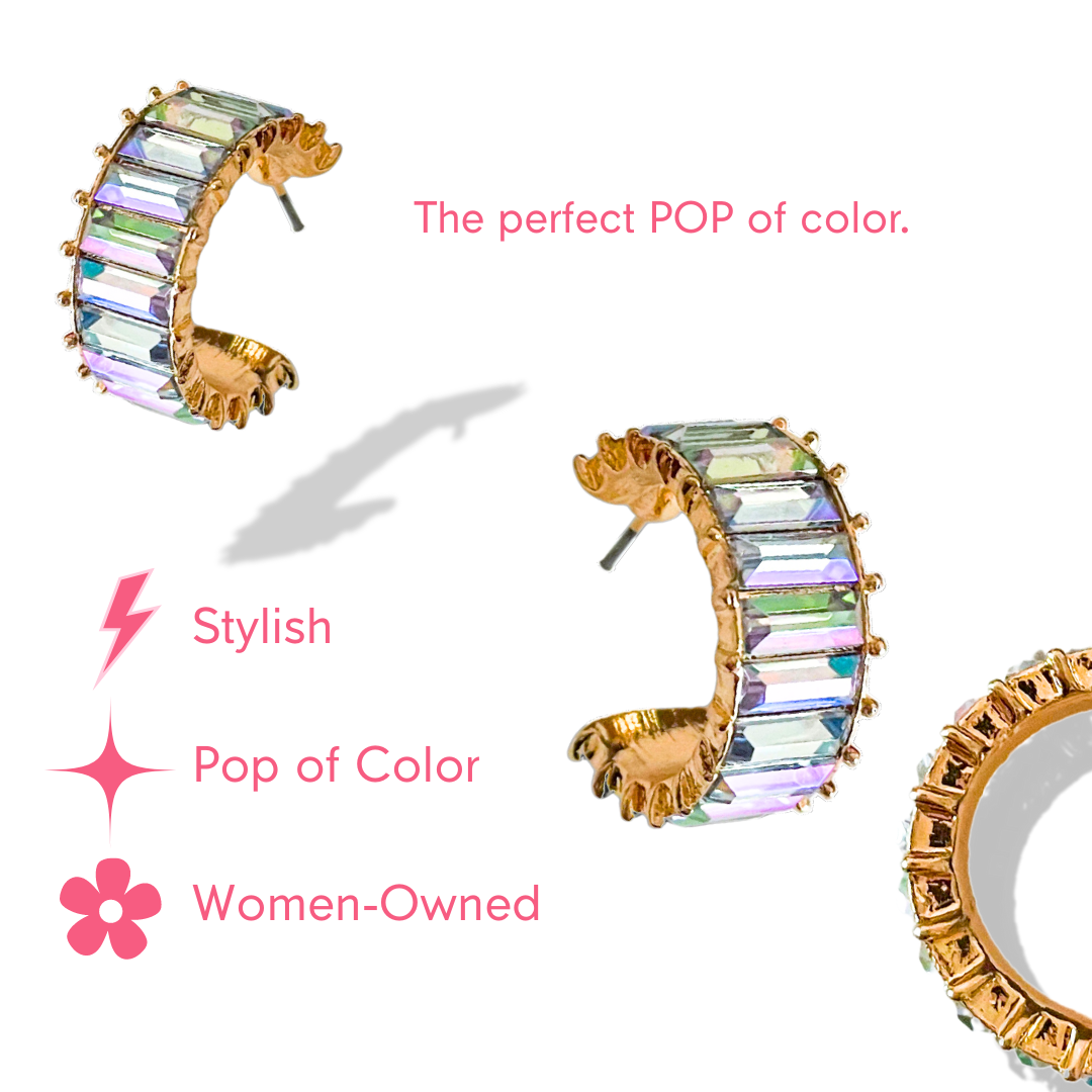 White Cheerful Hoops