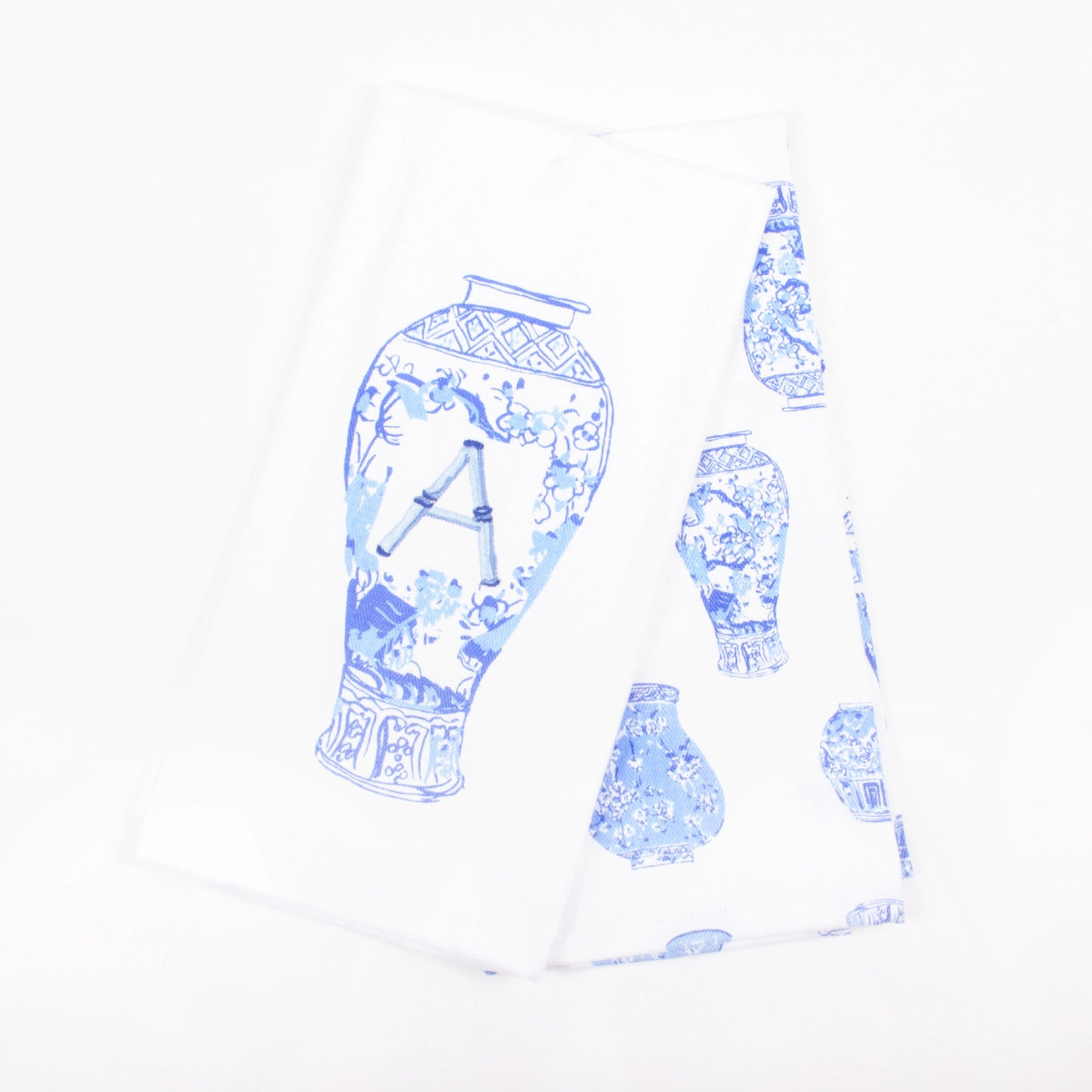 Ginger Jar Initial Kitchen Towel 2Pk FINAL SALE