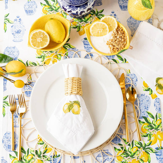 Lemon Ginger Tablescape