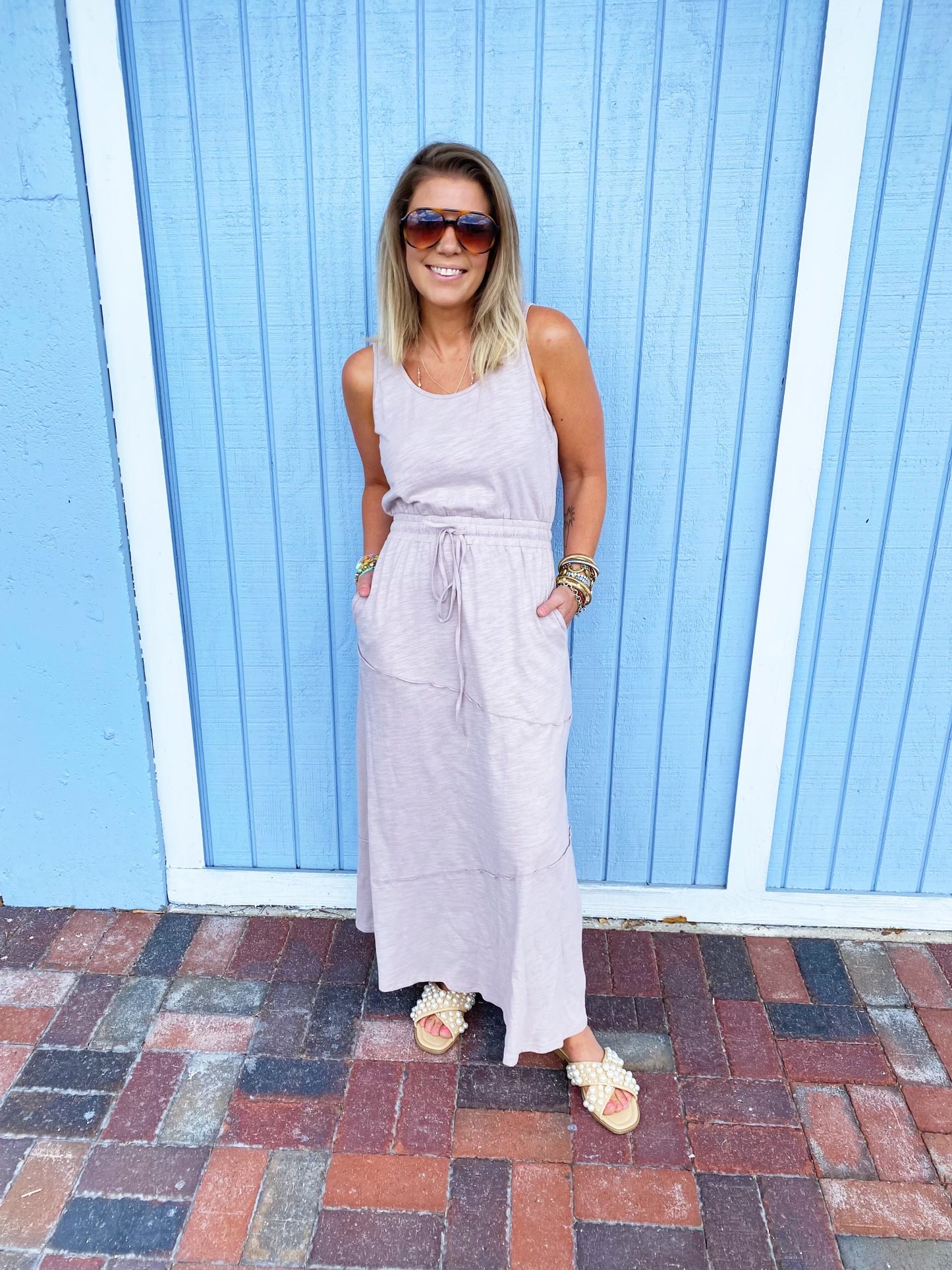 Ash Distressed Tank Dress *FINAL SALE