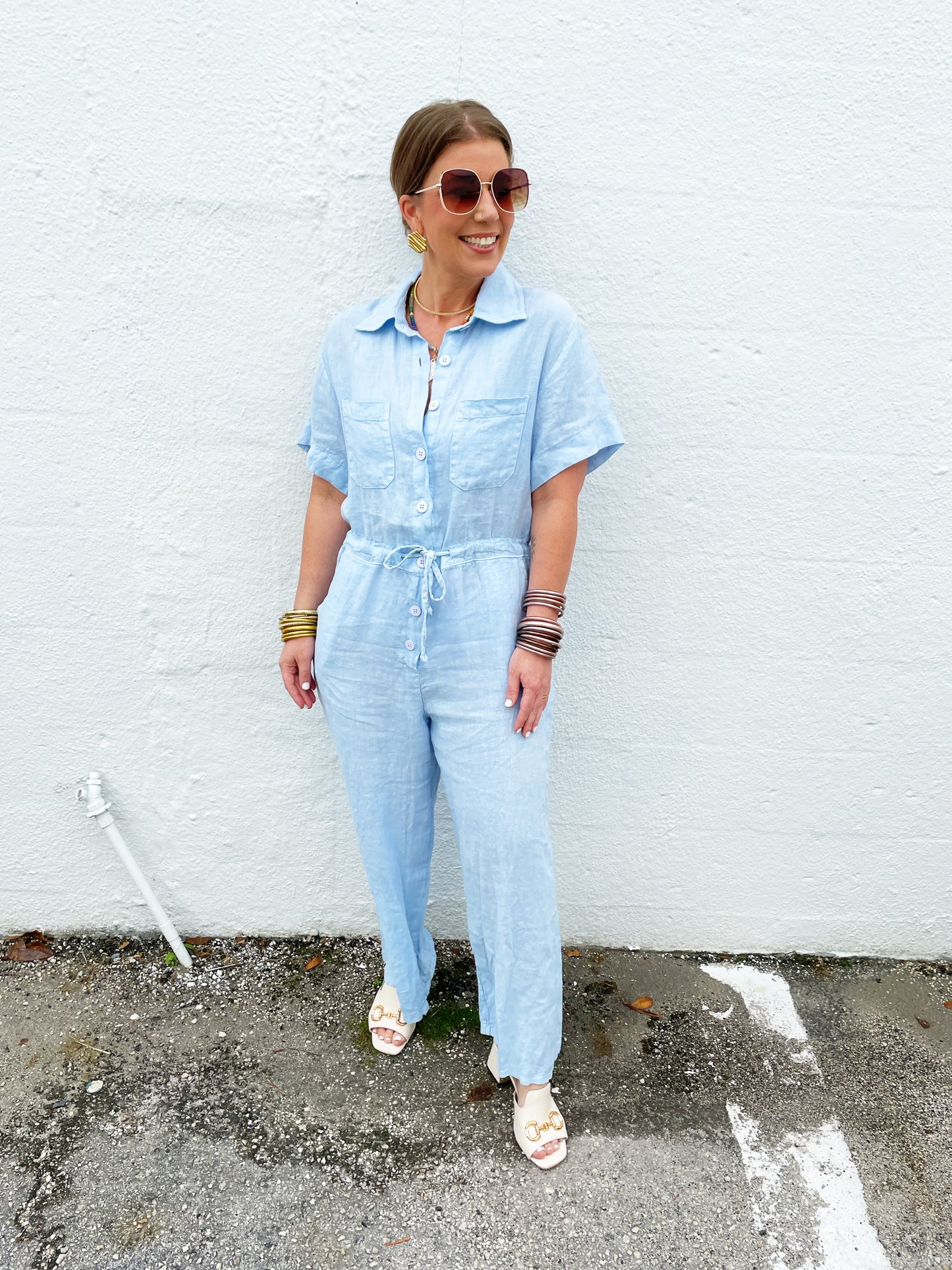 Bailey Jumpsuit Baby Blue