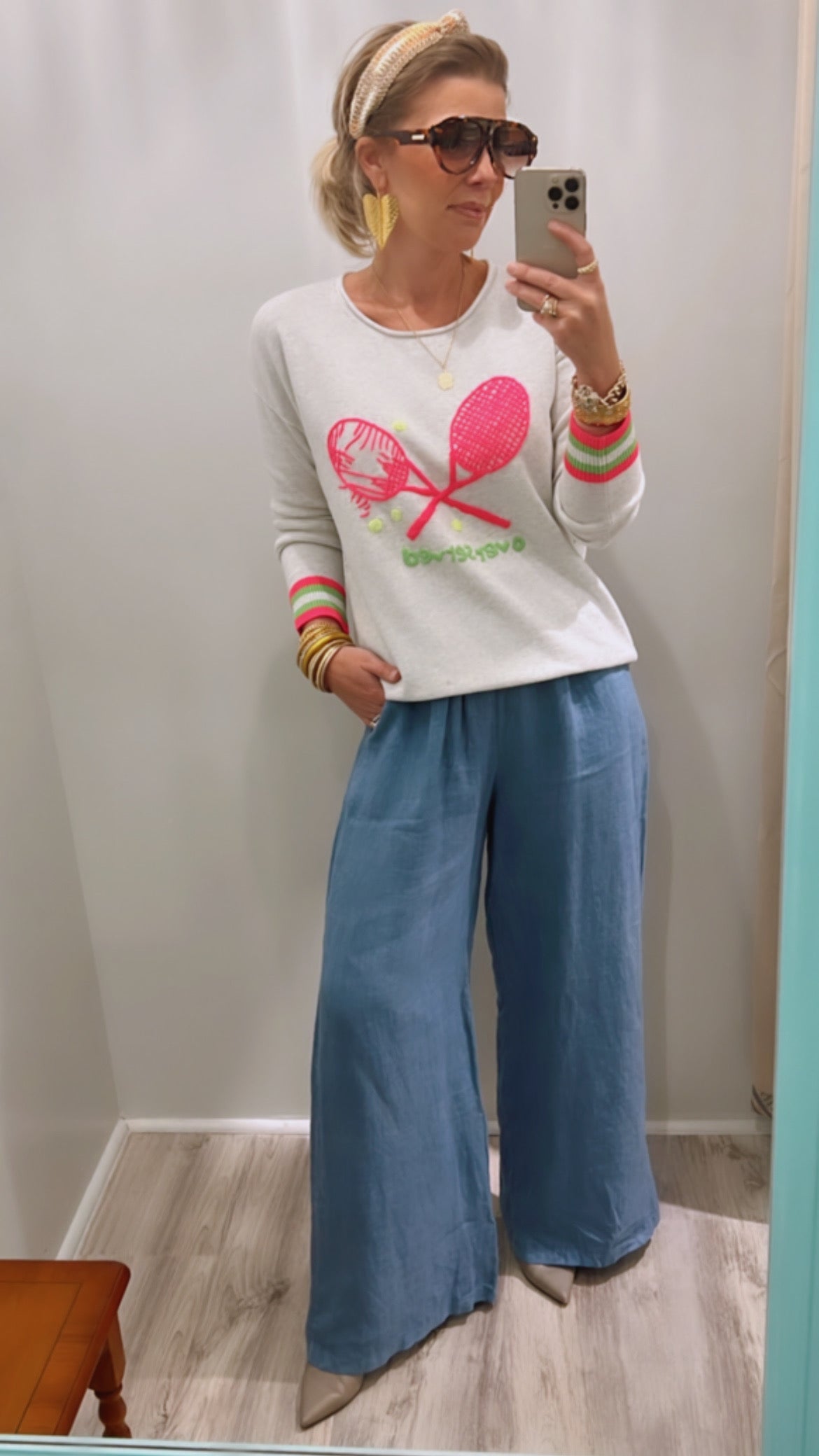Overserved Tennis Sweater *FINAL SALE ITEM