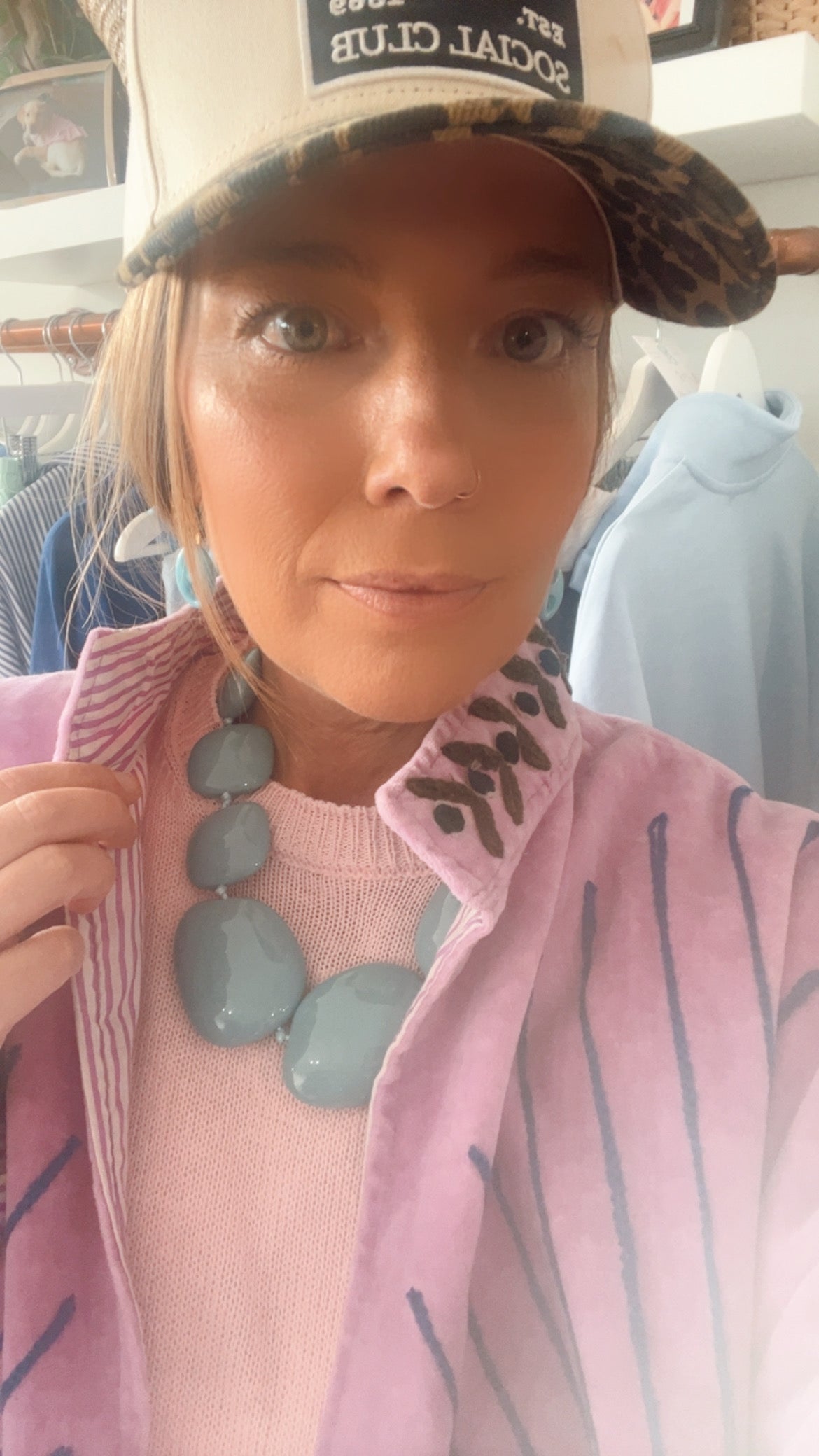 Charlotte Necklace in Blue