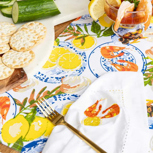 Lemon Santorini Tablescape