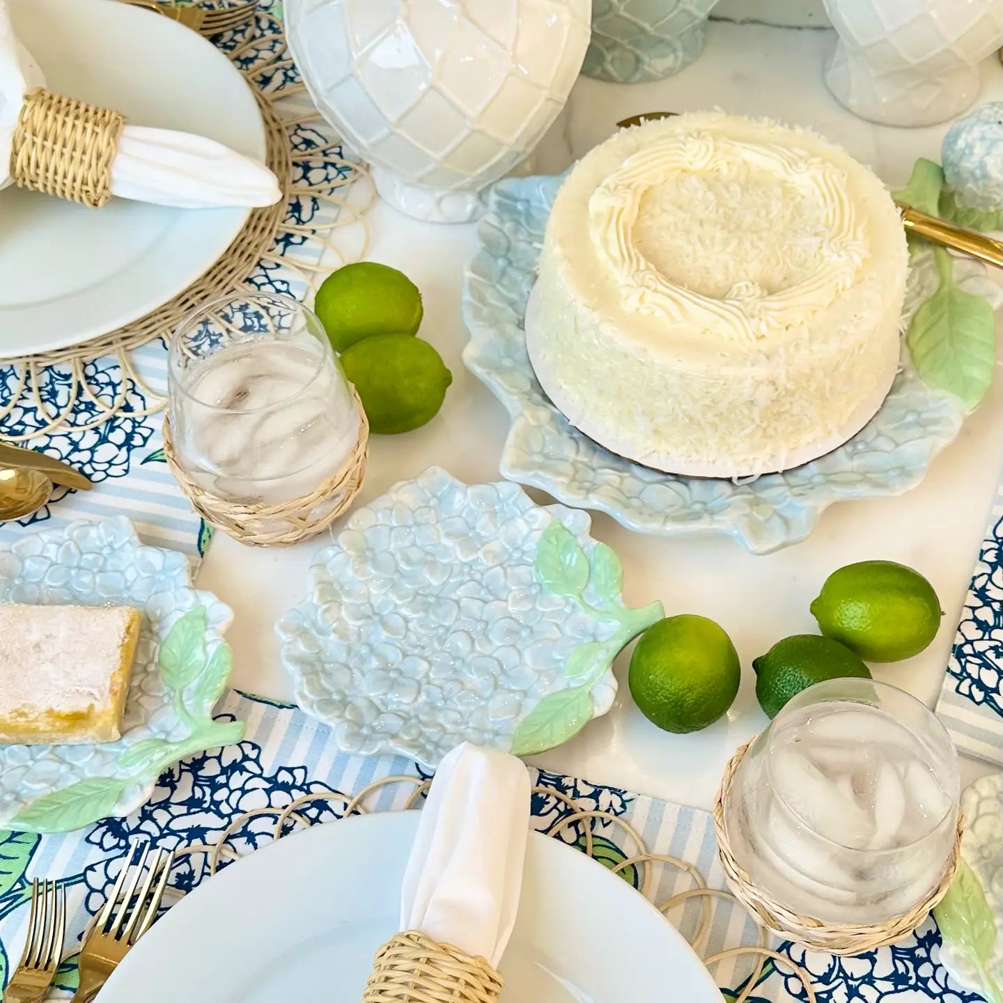 Hydrangea Serving Platter
