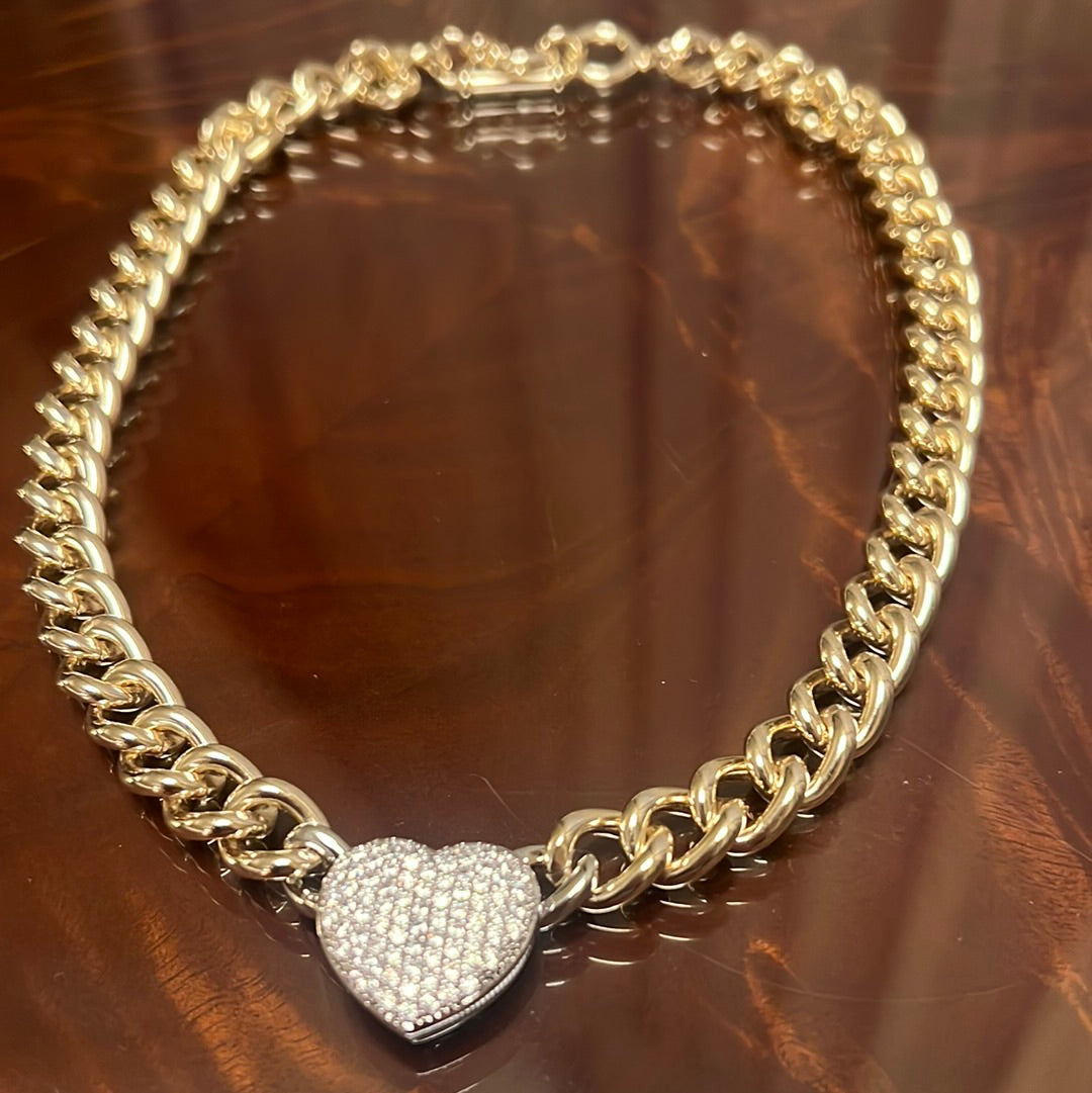 I heart you necklace