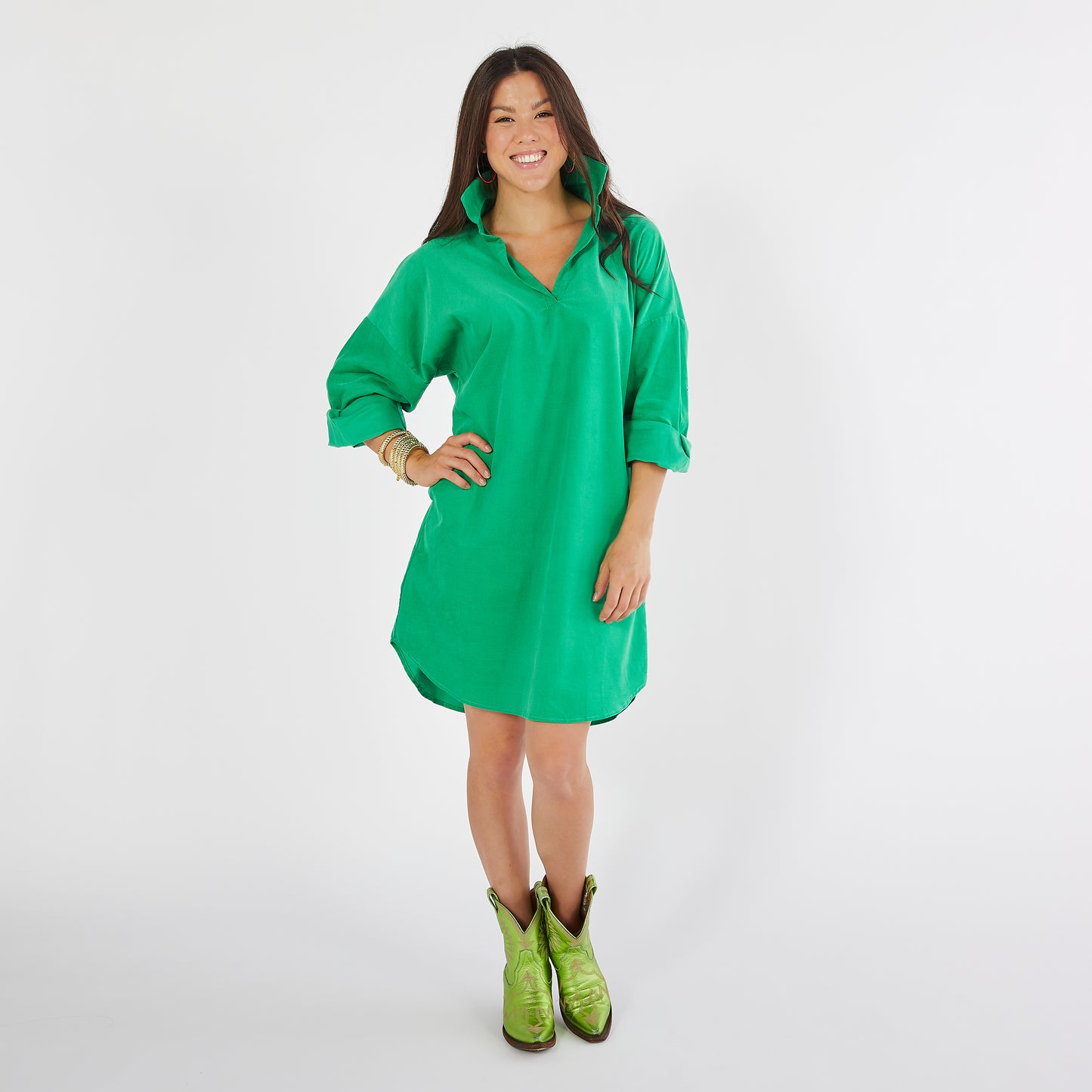 Corduroy Star Dress