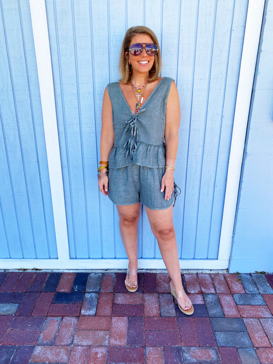 Erika Set Dusty Navy FINAL SALE