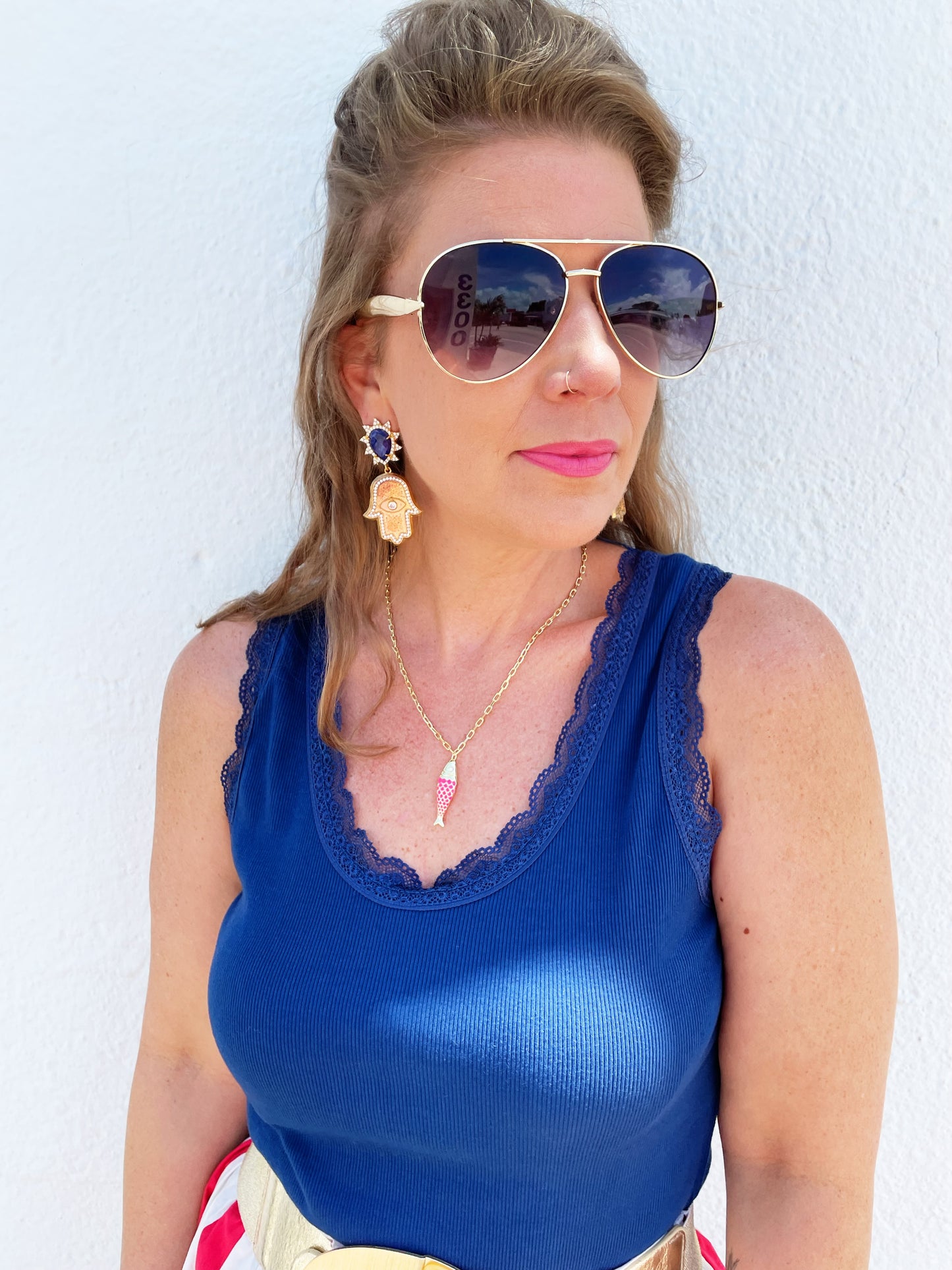Pink Fishy Necklace