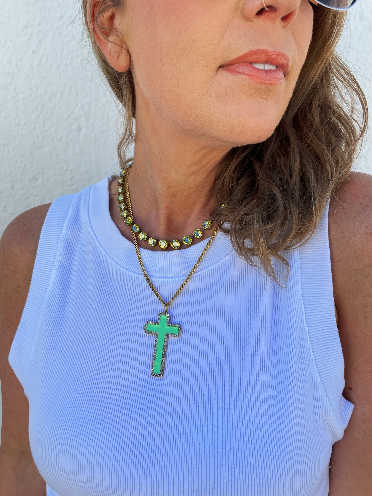 Gloria Necklace in Mint