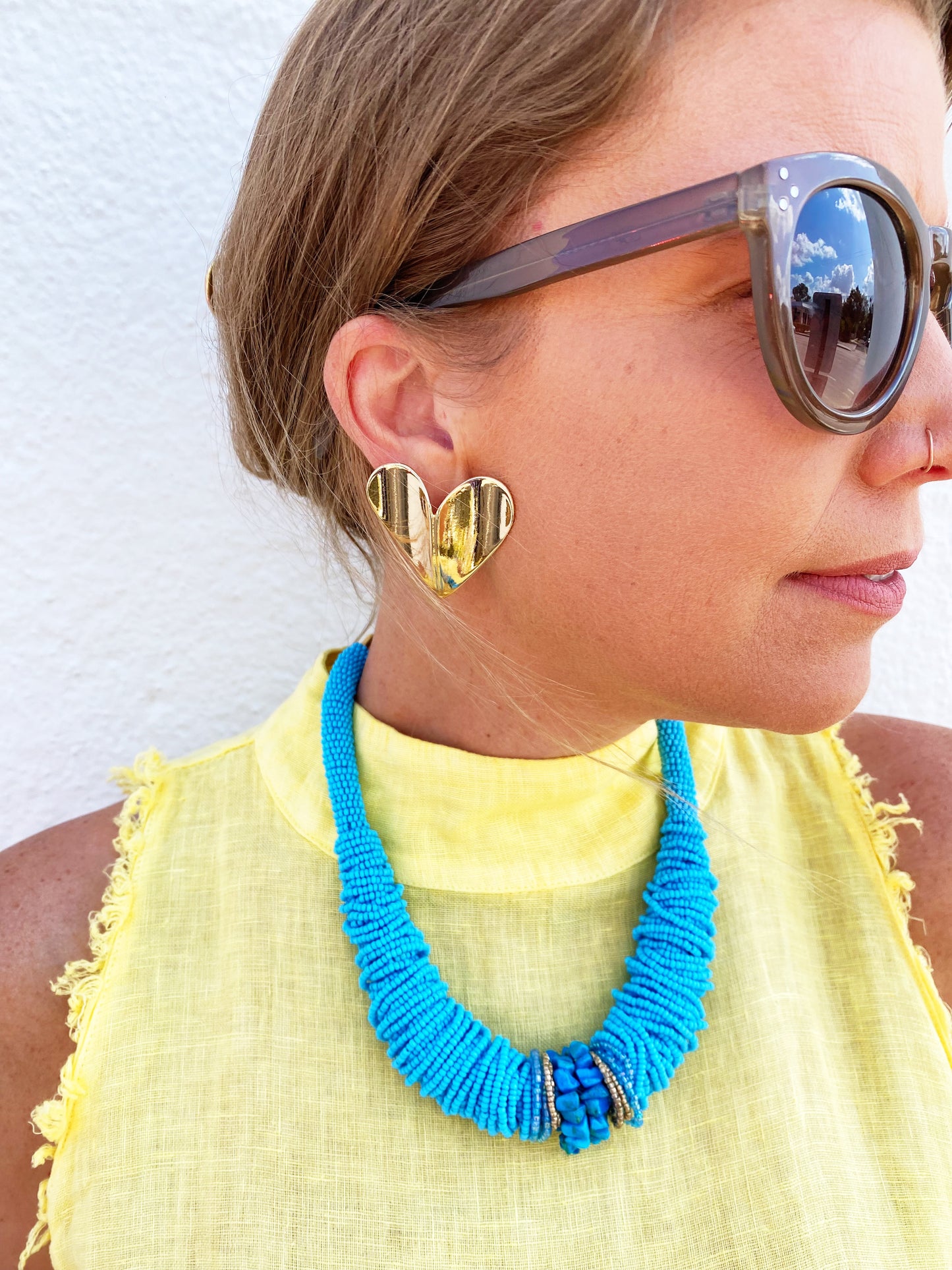 Vintage Inspired Necklace in Turq