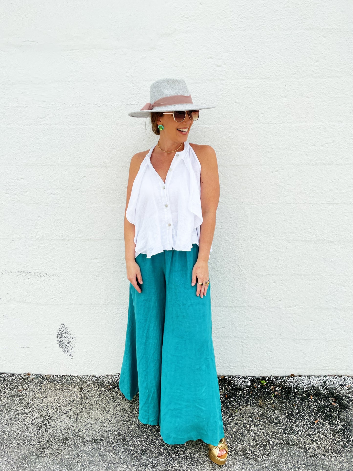 Maggie Pant in Teal