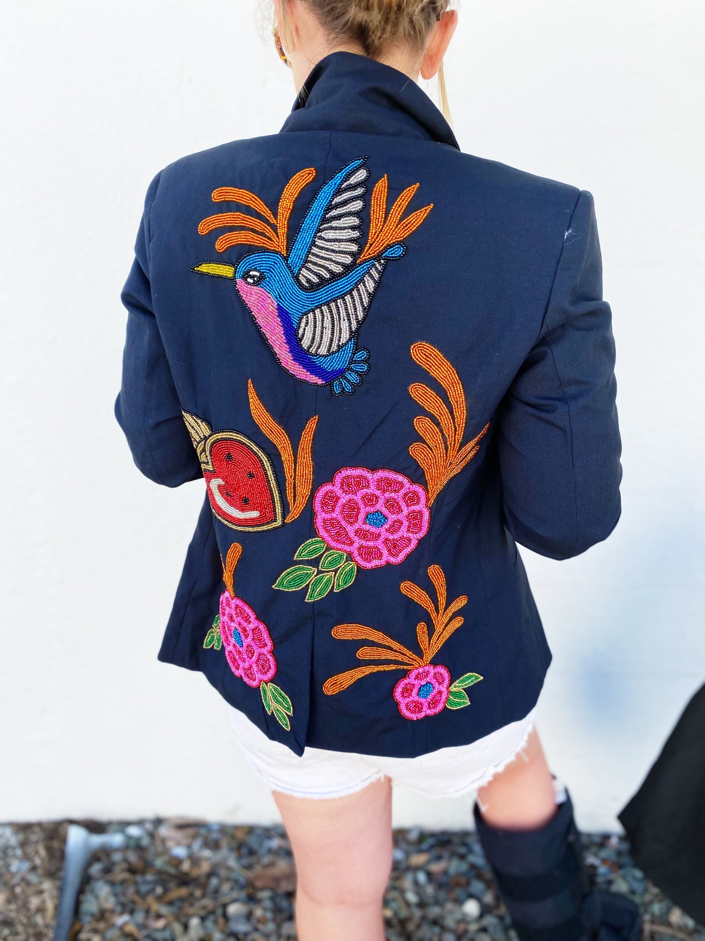 Colorful Navy Blazer
