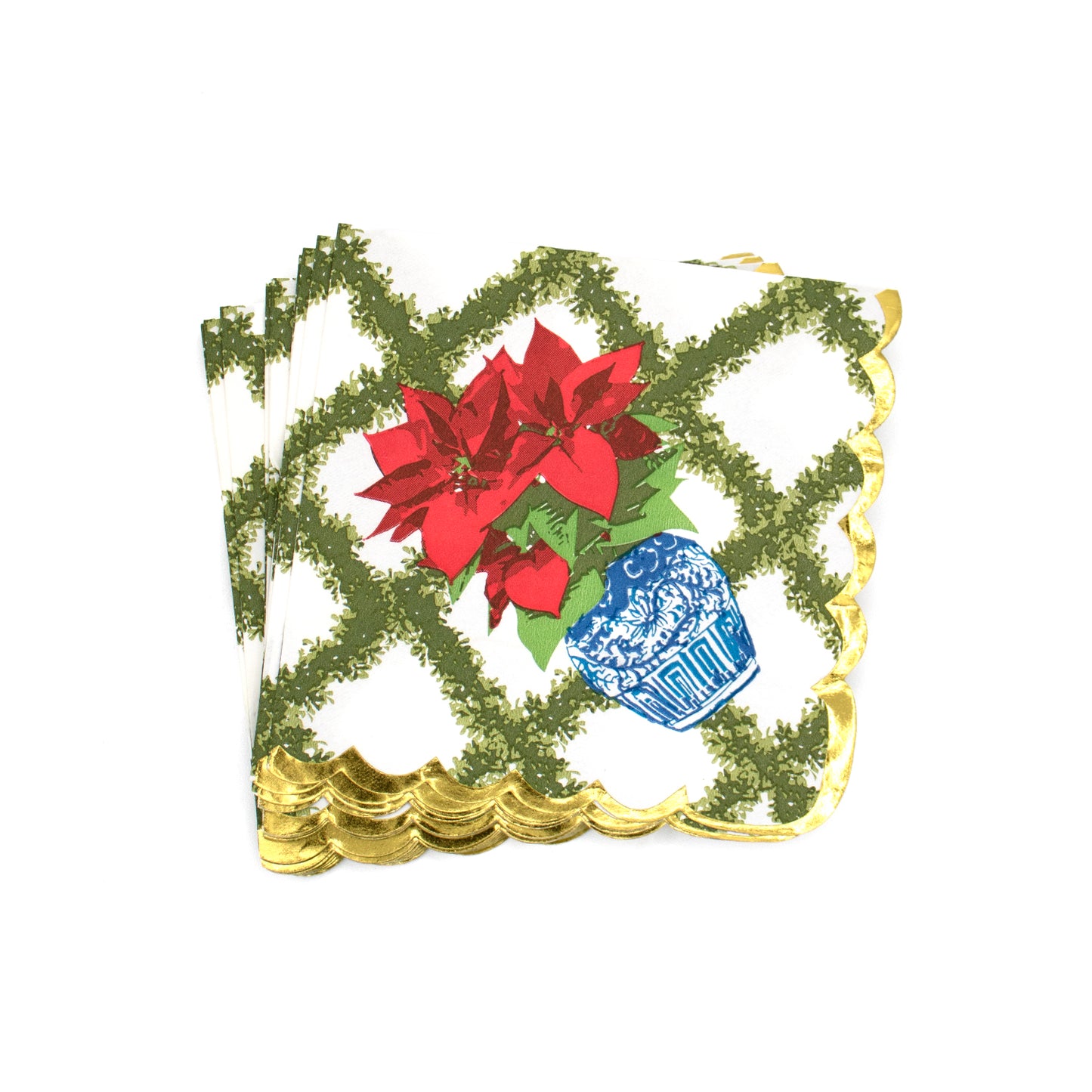 Poinsettias Paper Napkins *2 sizes