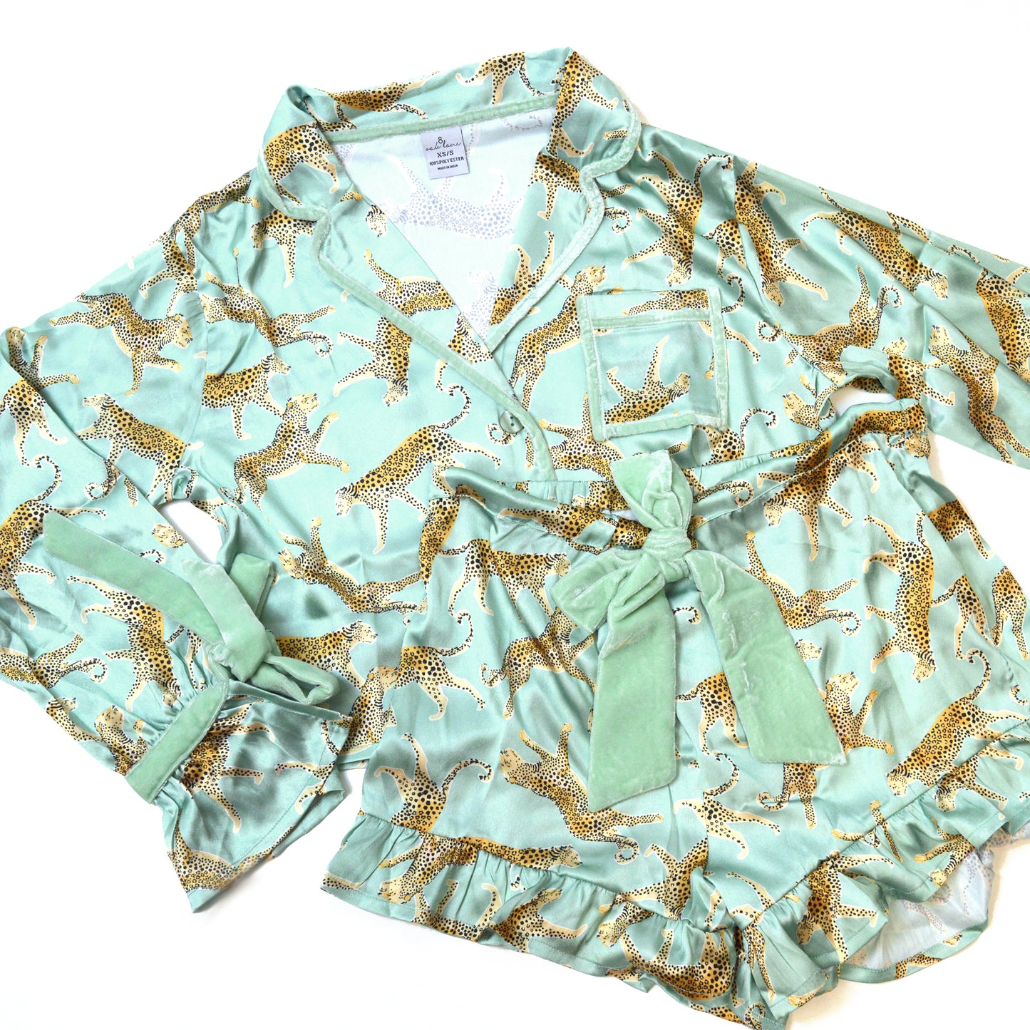 Sage Leopard Jammies
