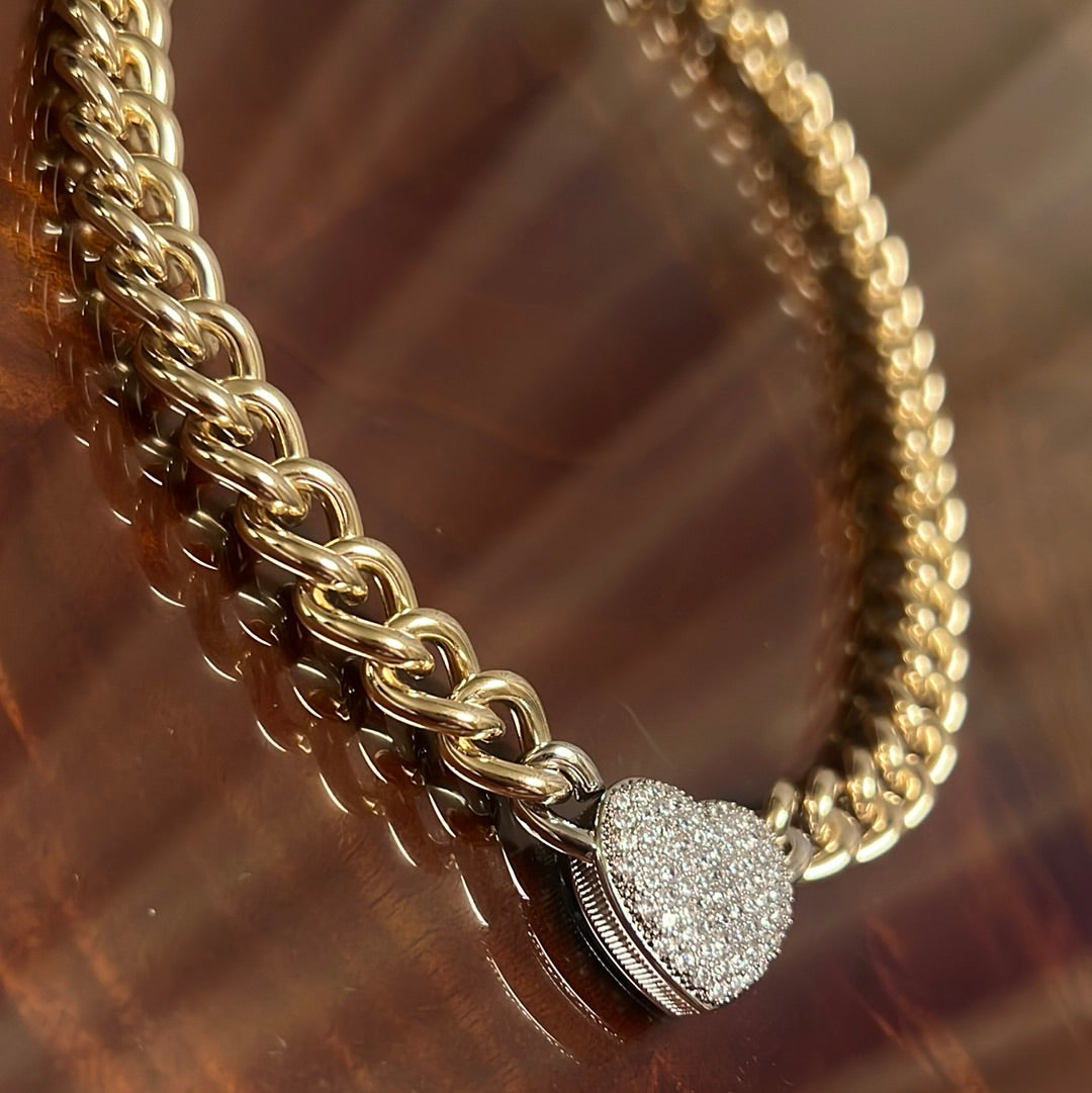 I heart you necklace