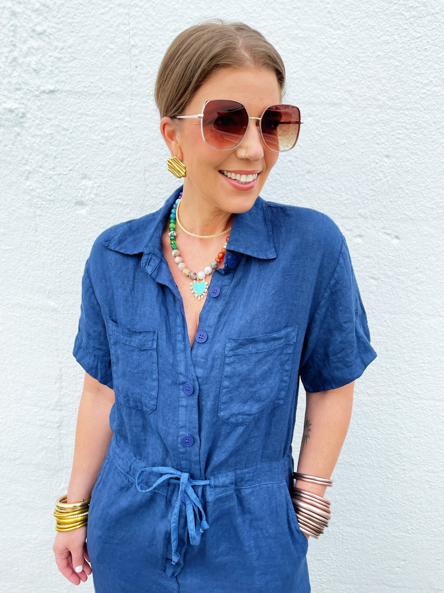 Bailey Jumpsuit in Navy