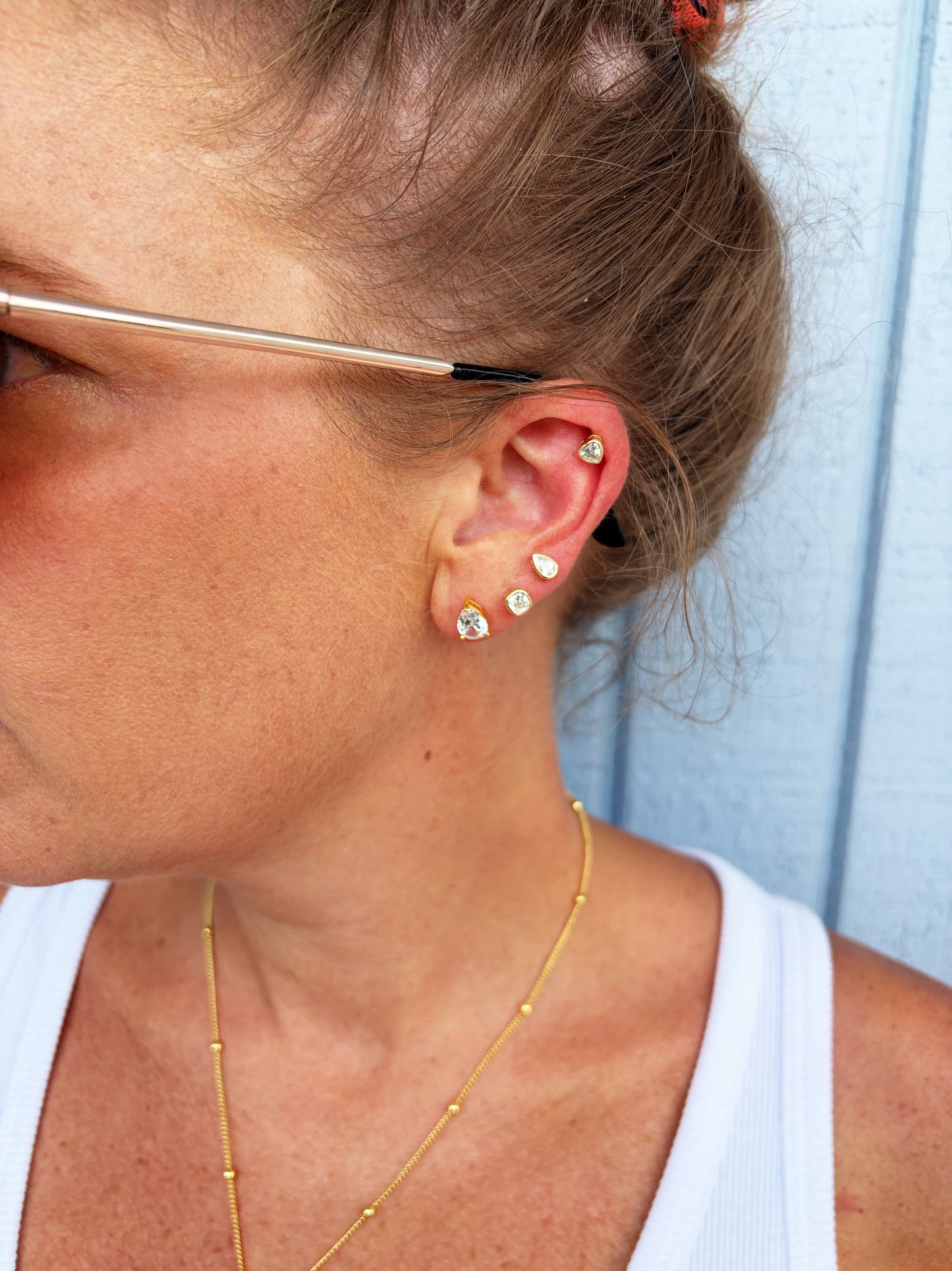 Poppy Mini Heart Earrings