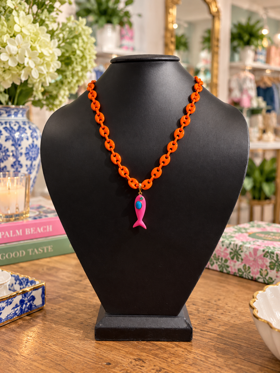 Olivia Neon Fish Necklace