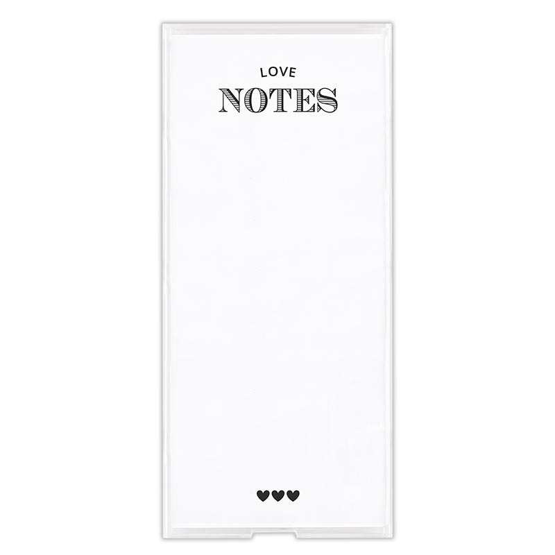 Notepaper in Acrylic Tray