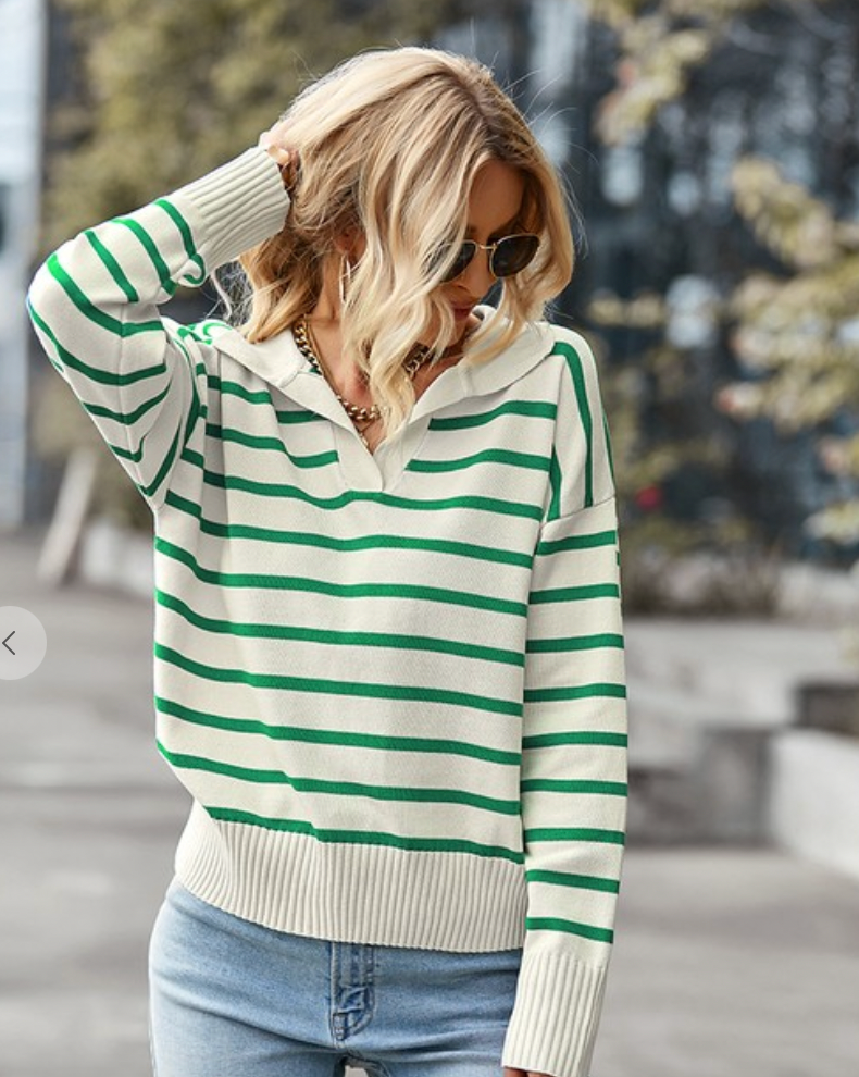 Jerry Long Sleeve Stripe