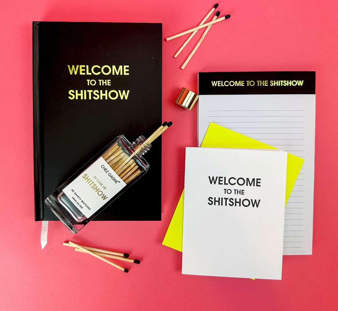 In Case of Shitshow - Glass Bottle Safety Matches