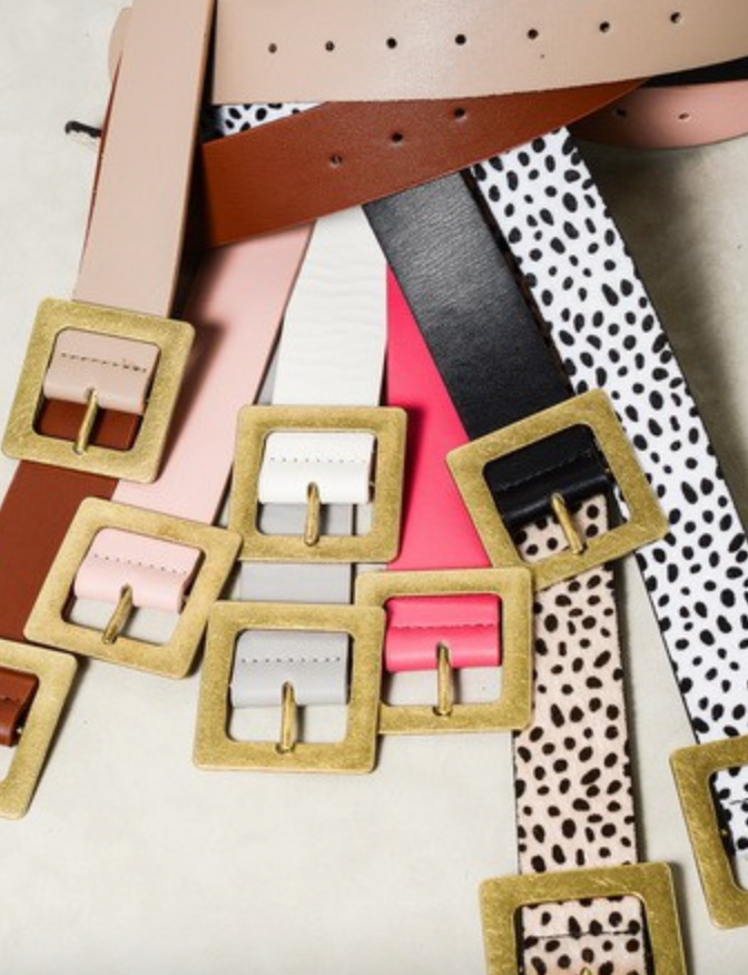Square Vegan Belt