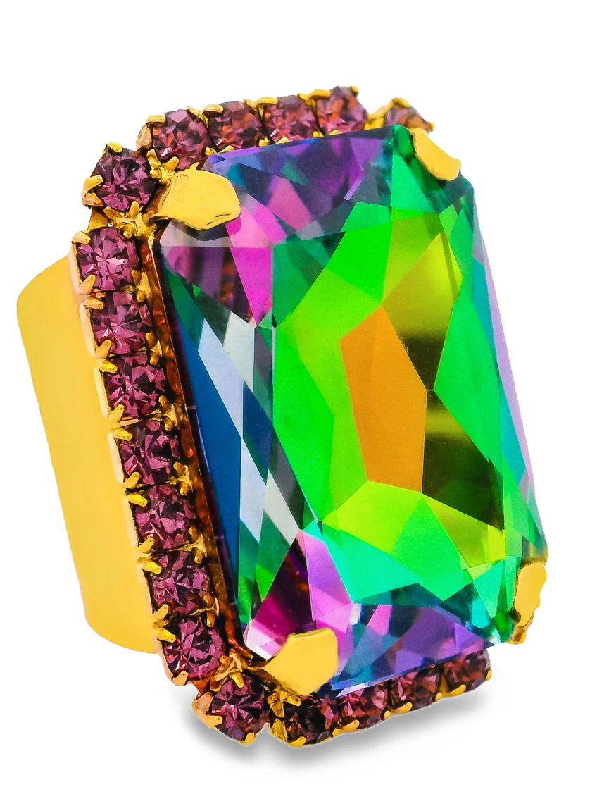 Mini Soleil Ring with Trim in ABV Volcano preorder