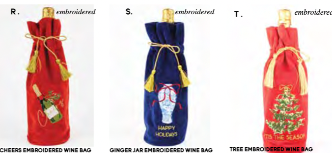 Velvet Wine Bags