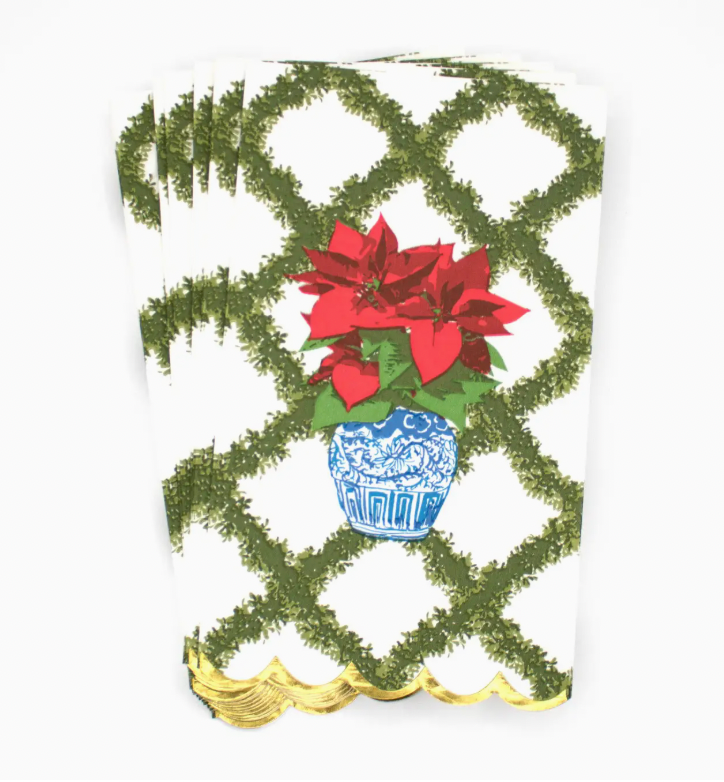 Poinsettias Paper Napkins *2 sizes