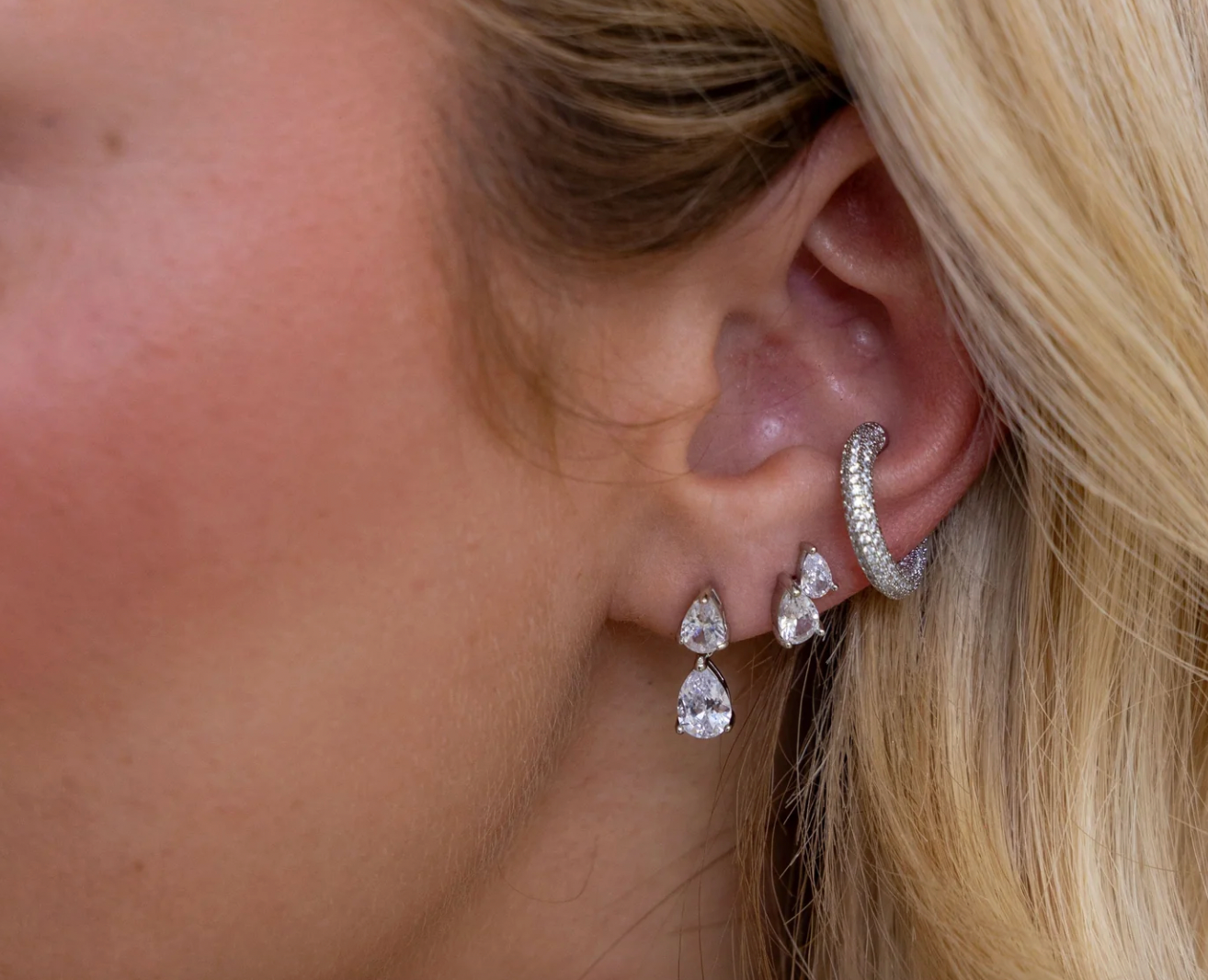 Harmony Mini Pear Studs