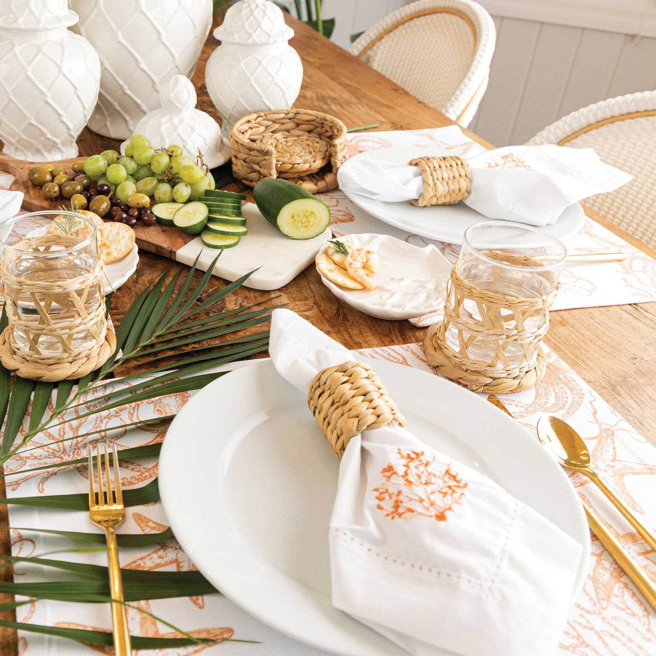 Coral Seascape Tablescape