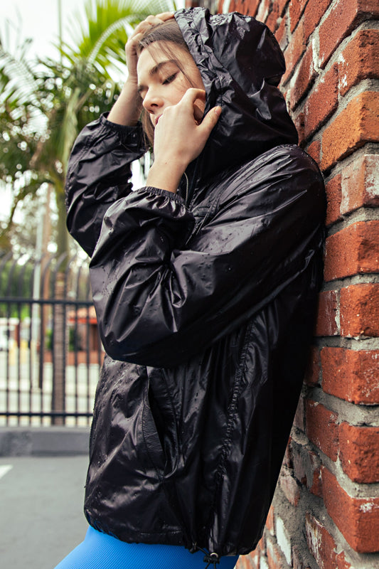 Packable Water Repellent Hoodie Jacket