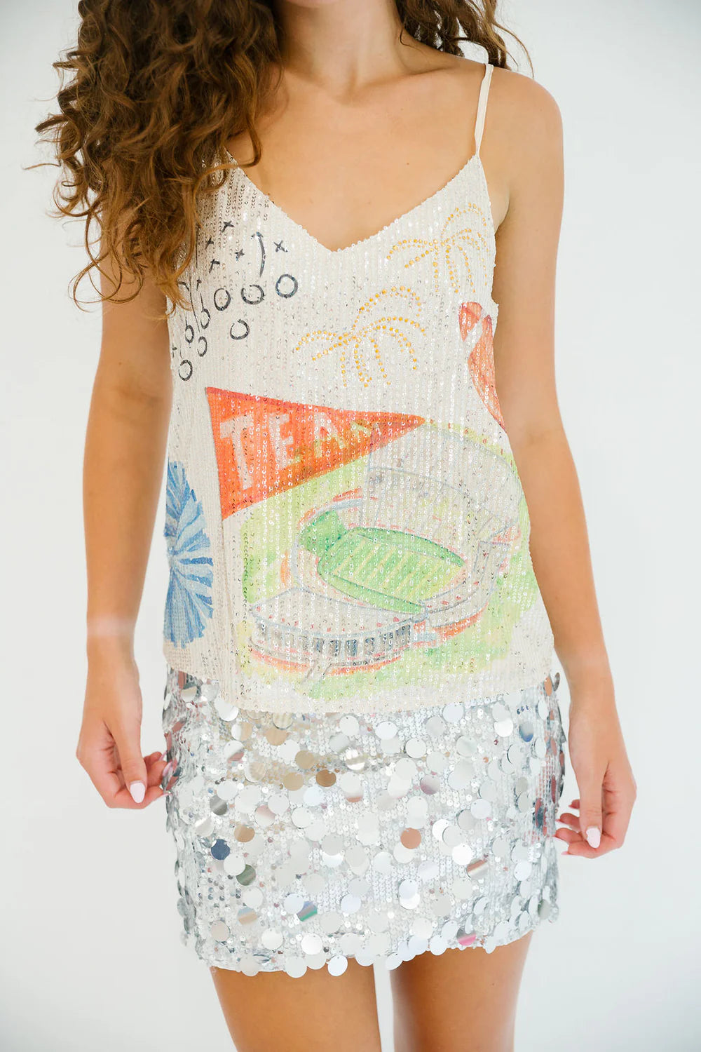 Tailgate Club Sequin Tank - PREORDER