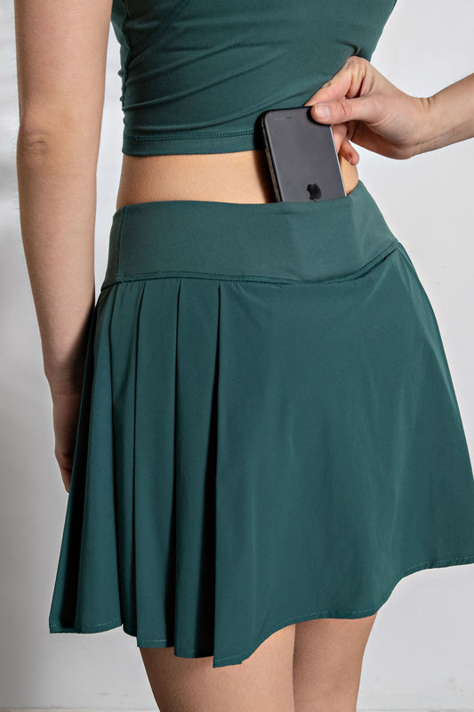 Active Pleat Tennis Skort
