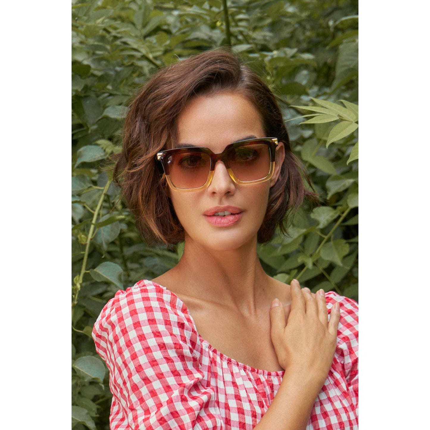 Luxe Fallon - Mahogany/Nude Sunglasses - Presell